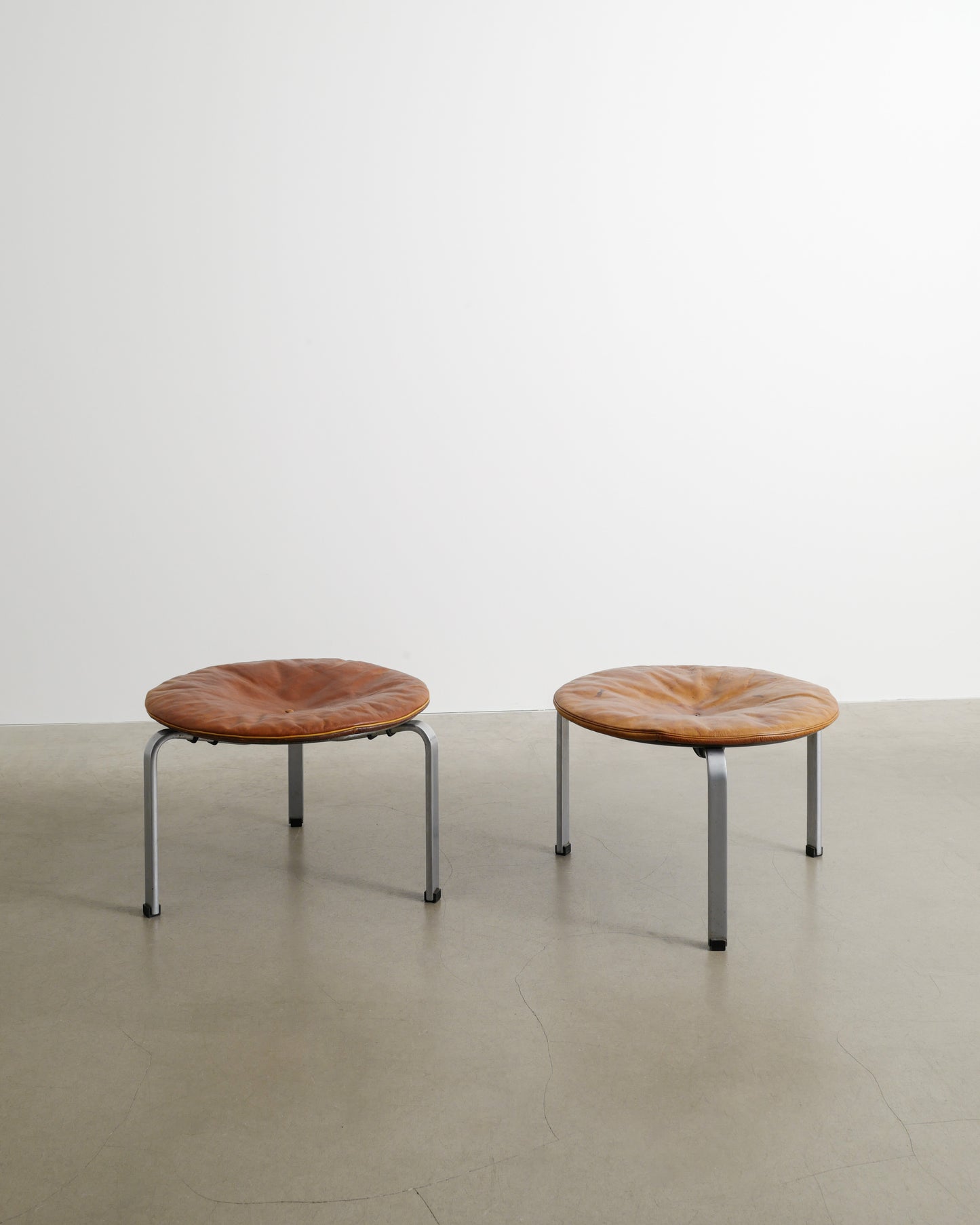 POUL KJAERHOLM "PK-33" STOOLS, 1960s