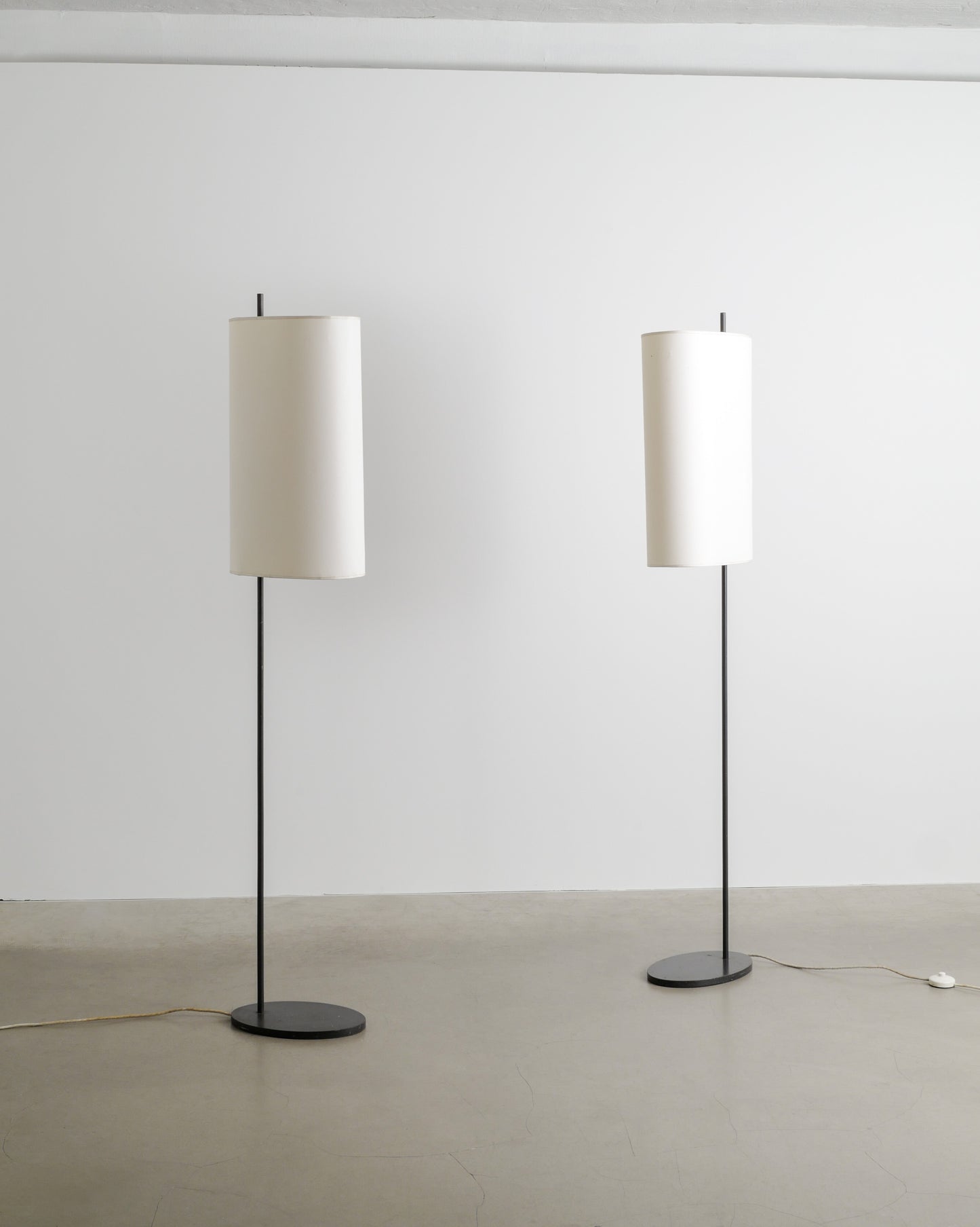 ARNE JACOBSEN "AJ ROYAL" FLOOR LAMPS, 1950s