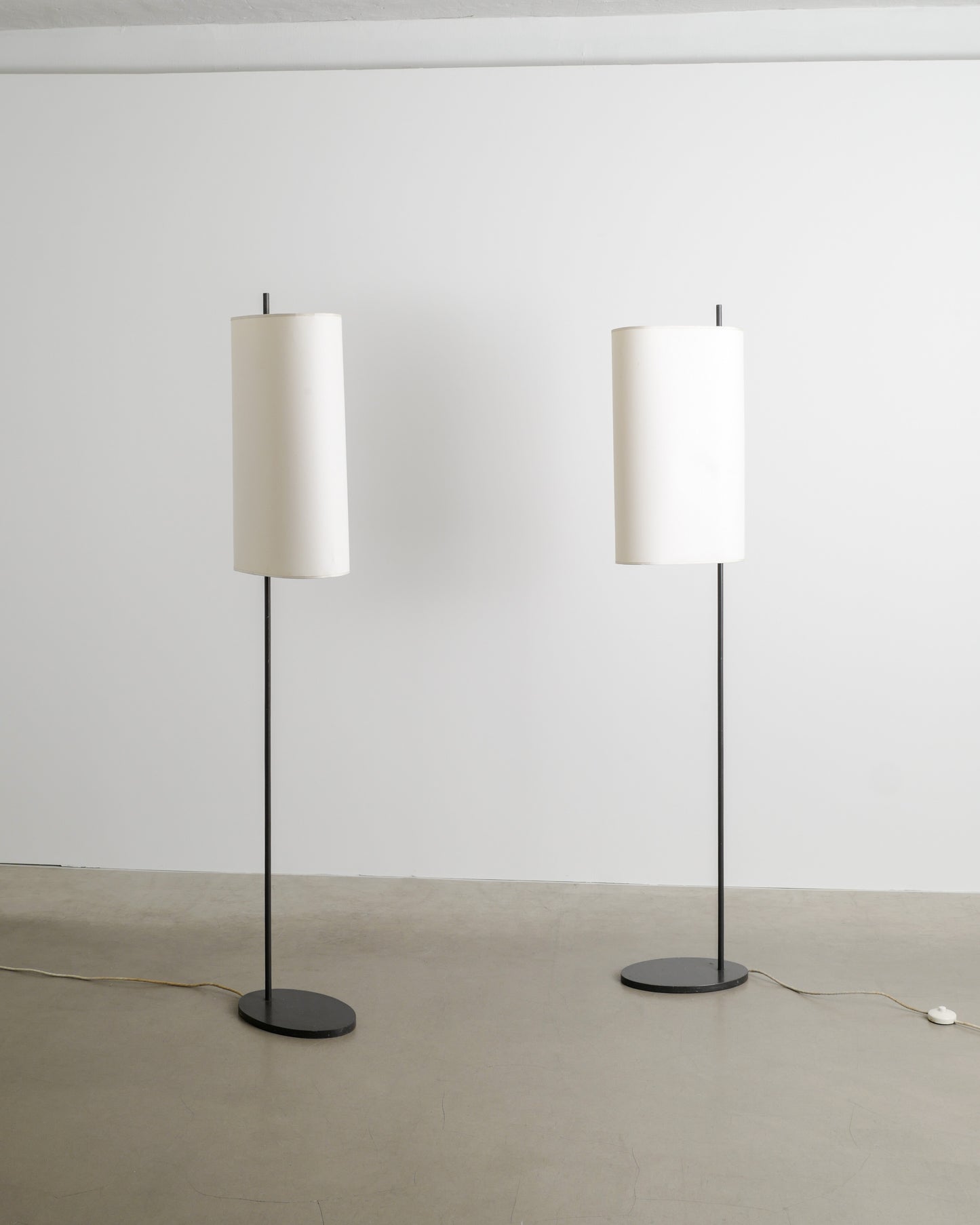 ARNE JACOBSEN "AJ ROYAL" FLOOR LAMPS, 1950s