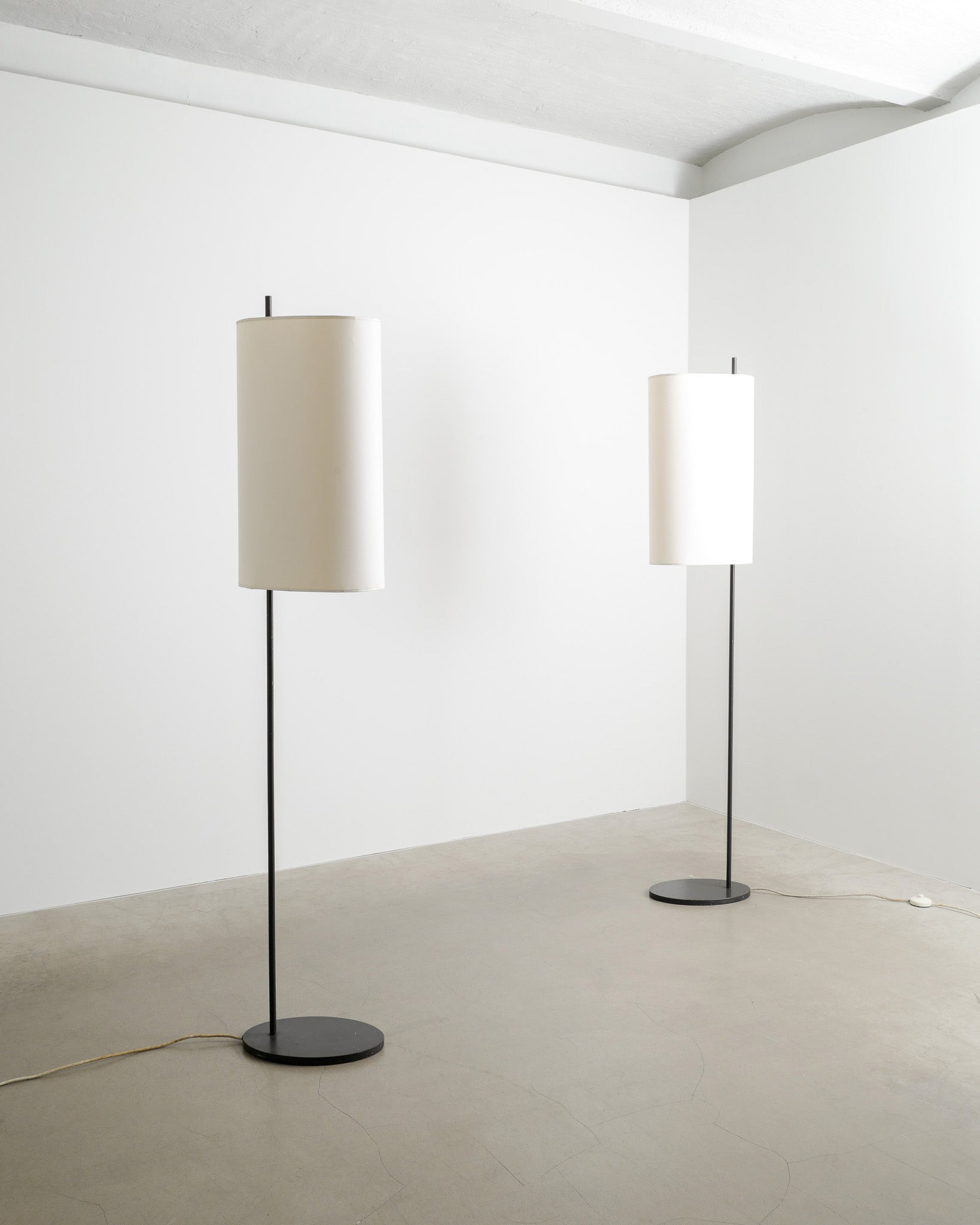 ARNE JACOBSEN "AJ ROYAL" FLOOR LAMPS, 1950s