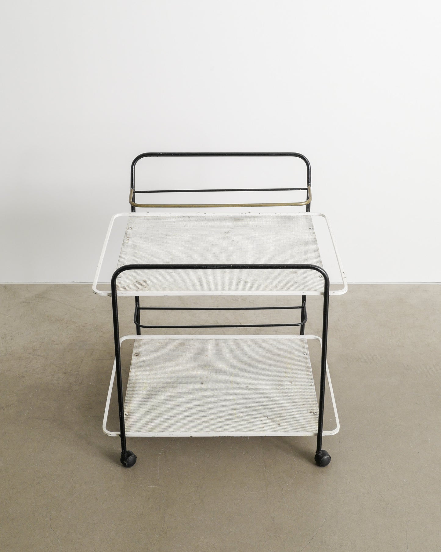 MATHIEU MATÉGOT SERVING TROLLEY, 1950s