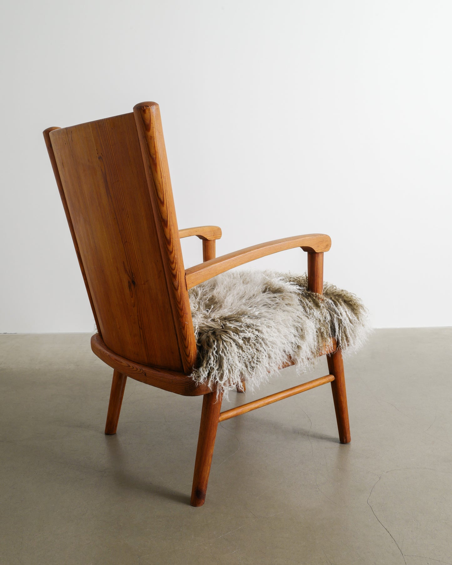 SWEDISH ARMCHAIRS IN PINE, 1940s