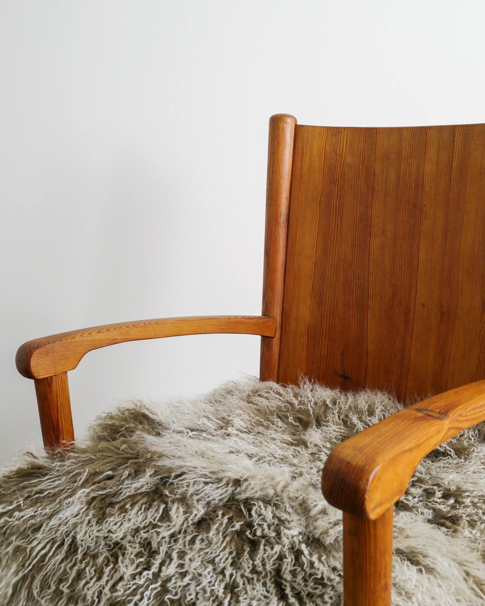 SWEDISH ARMCHAIRS IN PINE, 1940s
