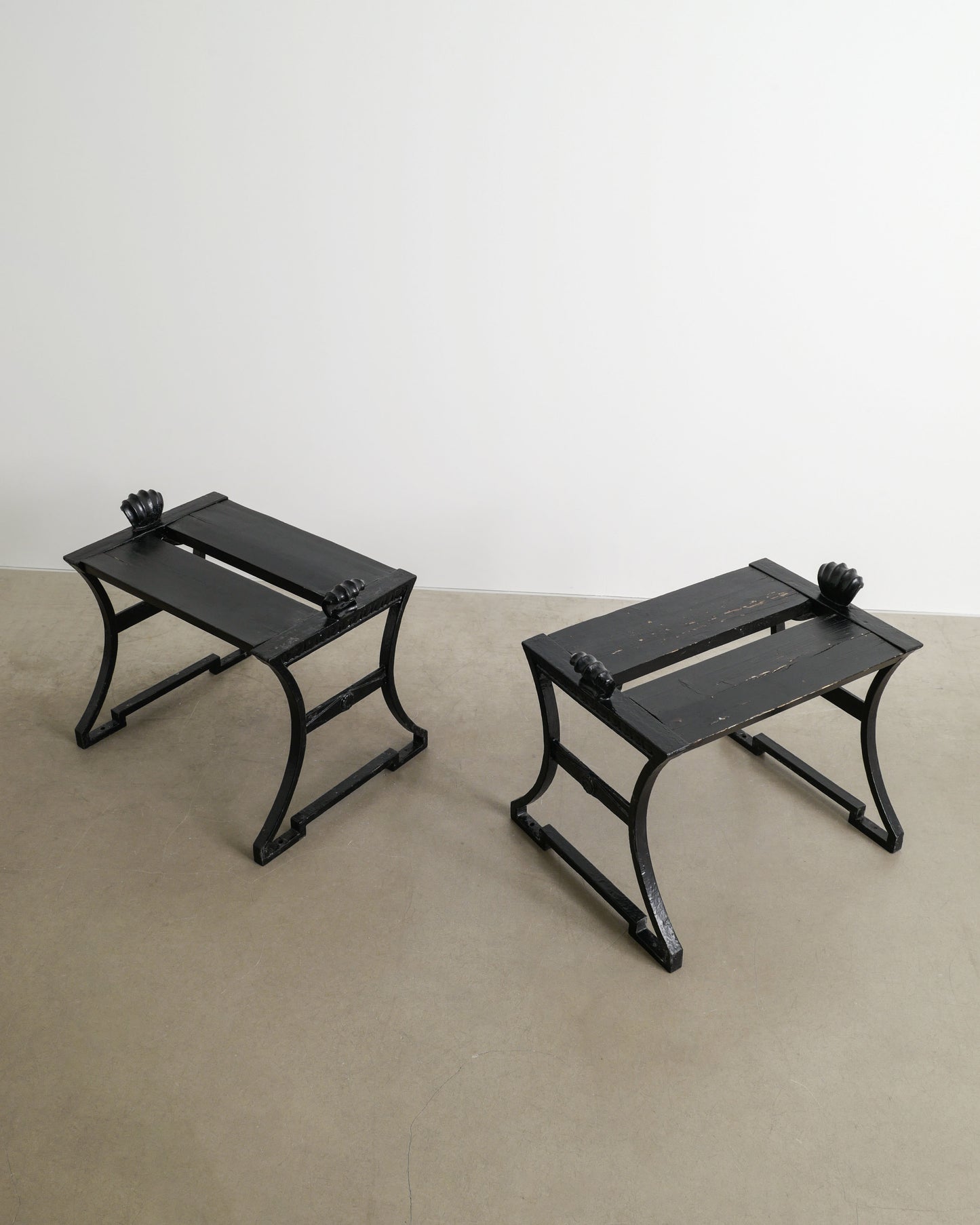 FOLKE BENSOW "No 2 / SNECKAN" BENCHES, 1920s
