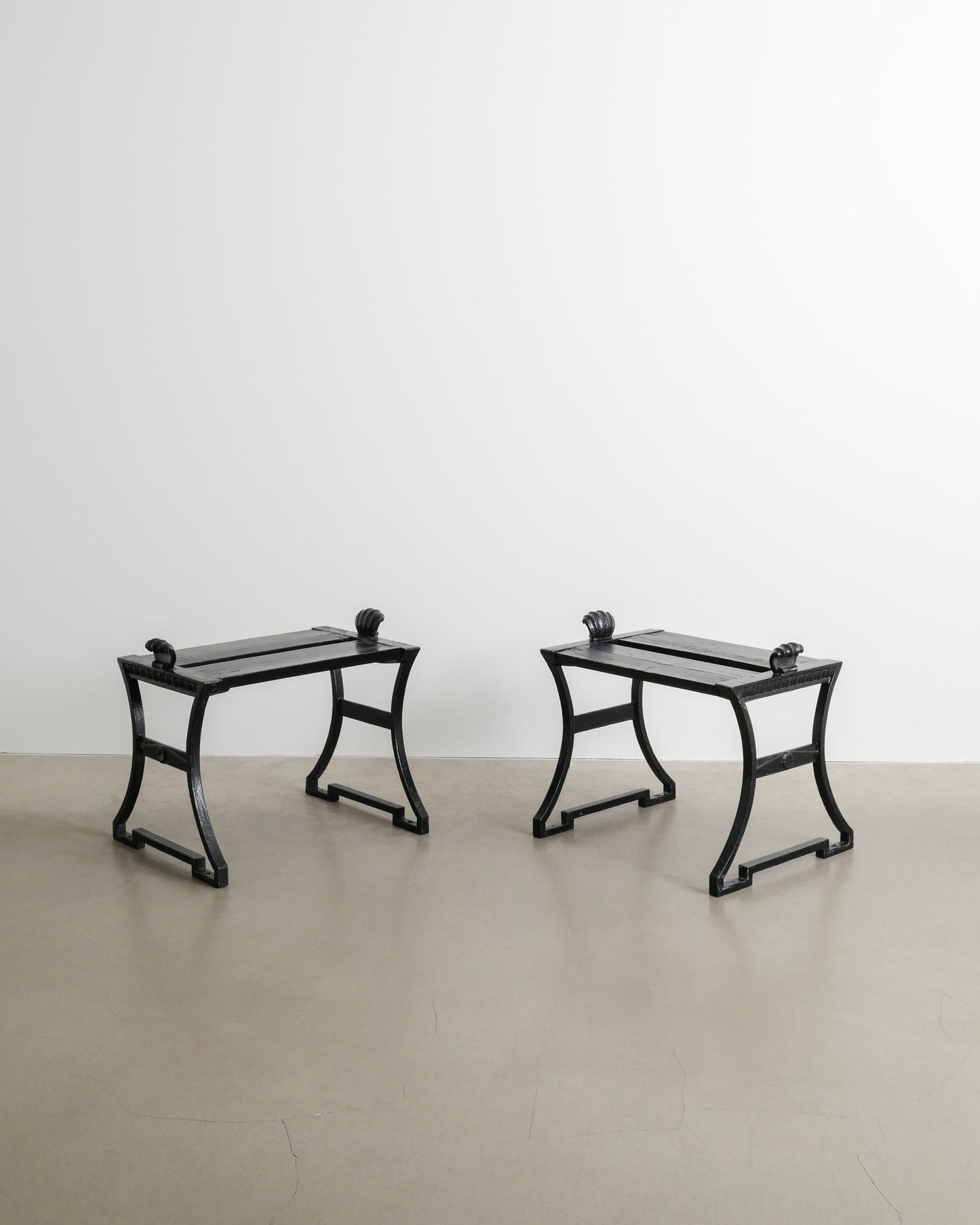 FOLKE BENSOW "No 2 / SNECKAN" BENCHES, 1920s