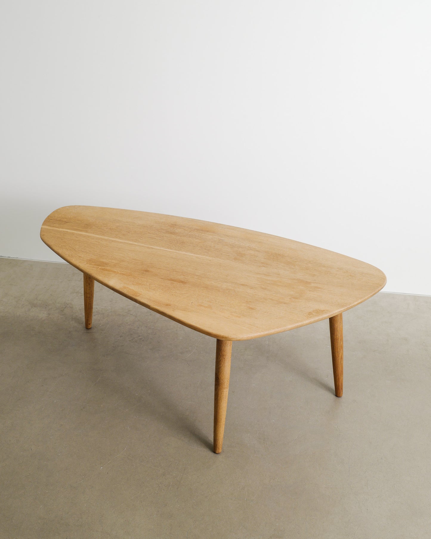 DANISH FREE FORM OAK TABLE, 1960s