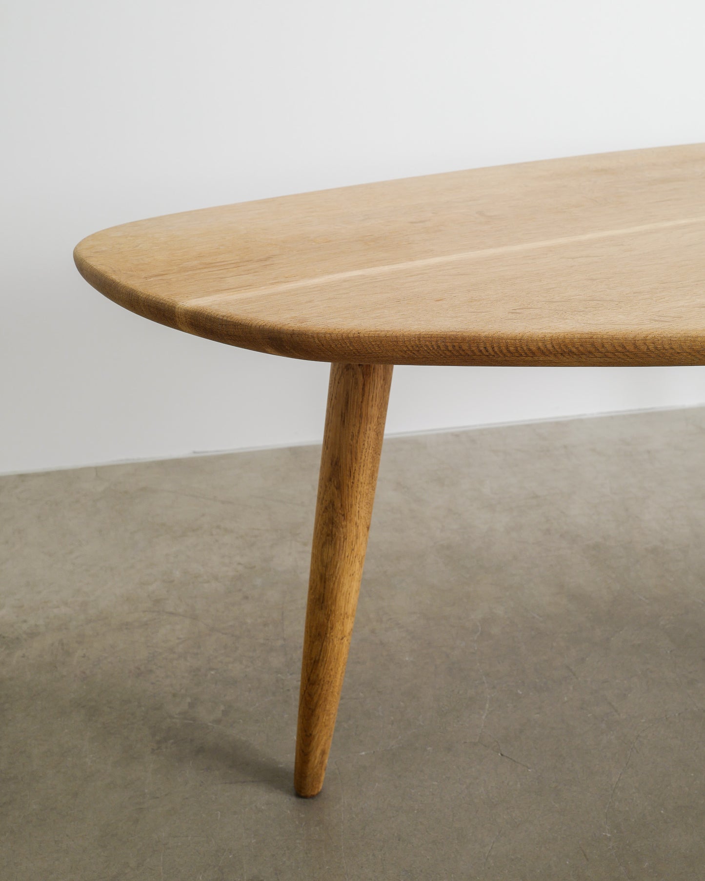 DANISH FREE FORM OAK TABLE, 1960s