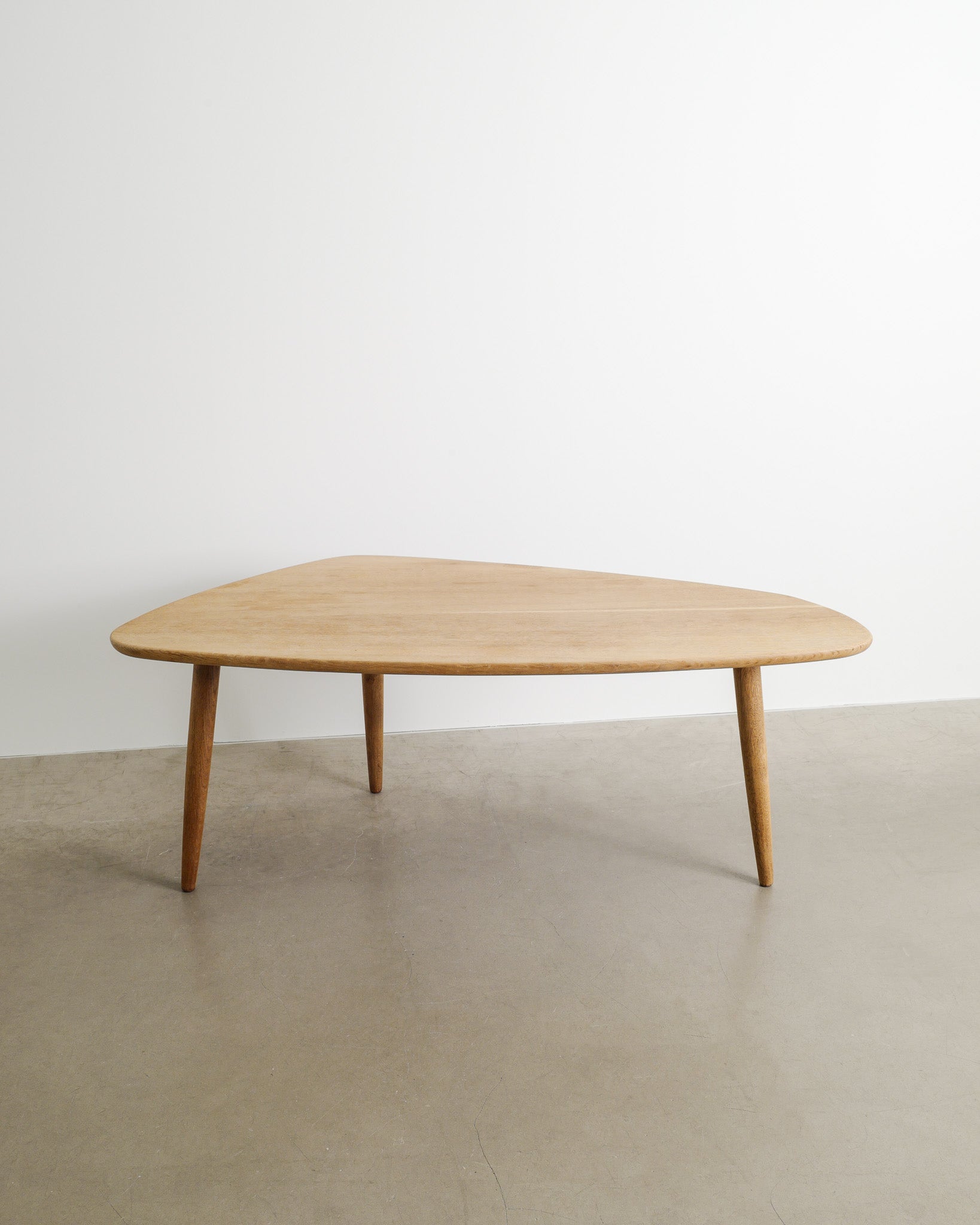 DANISH FREE FORM OAK TABLE, 1960s