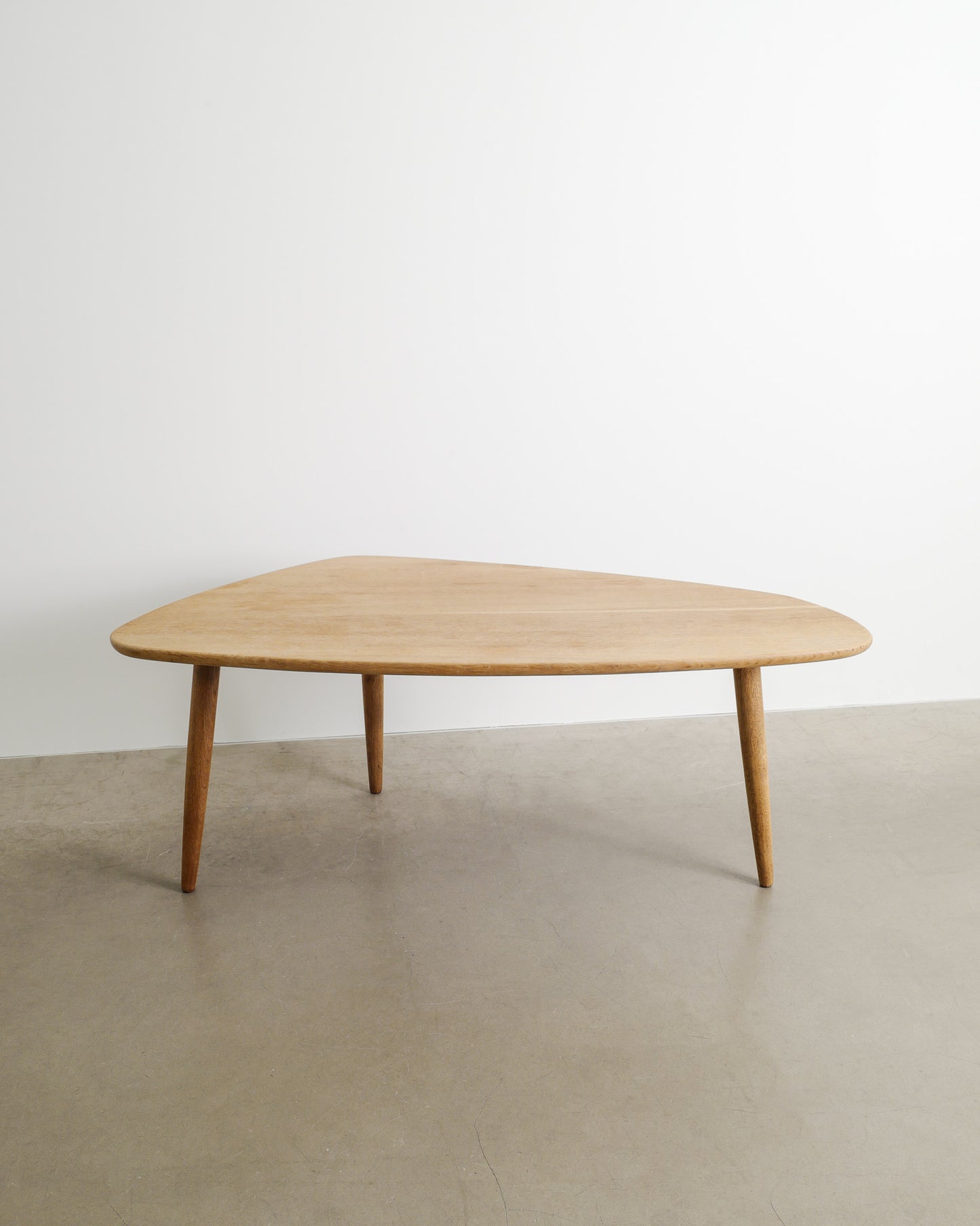 DANISH FREE FORM OAK TABLE, 1960s