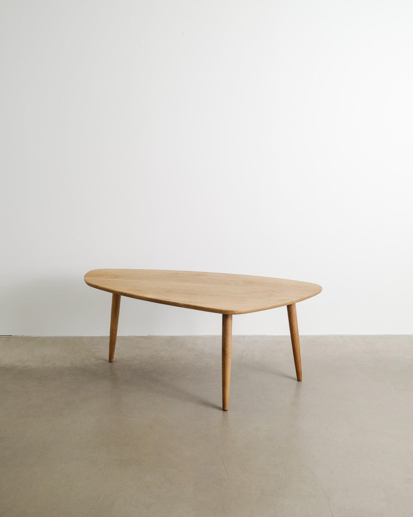 DANISH FREE FORM OAK TABLE, 1960s