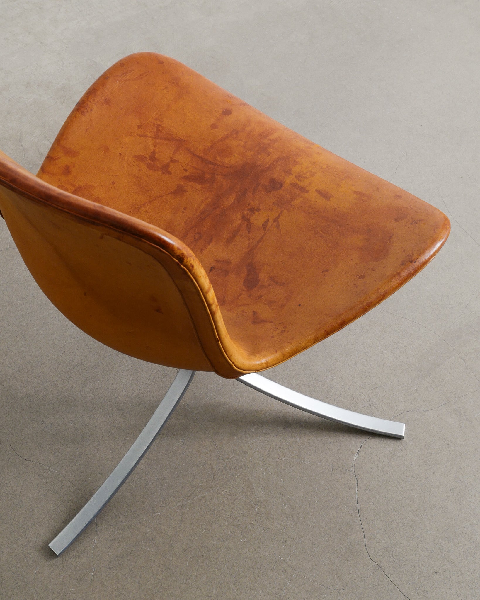 SET OF SIX POUL KJAERHOLM PK-9 CHAIRS, 1960s