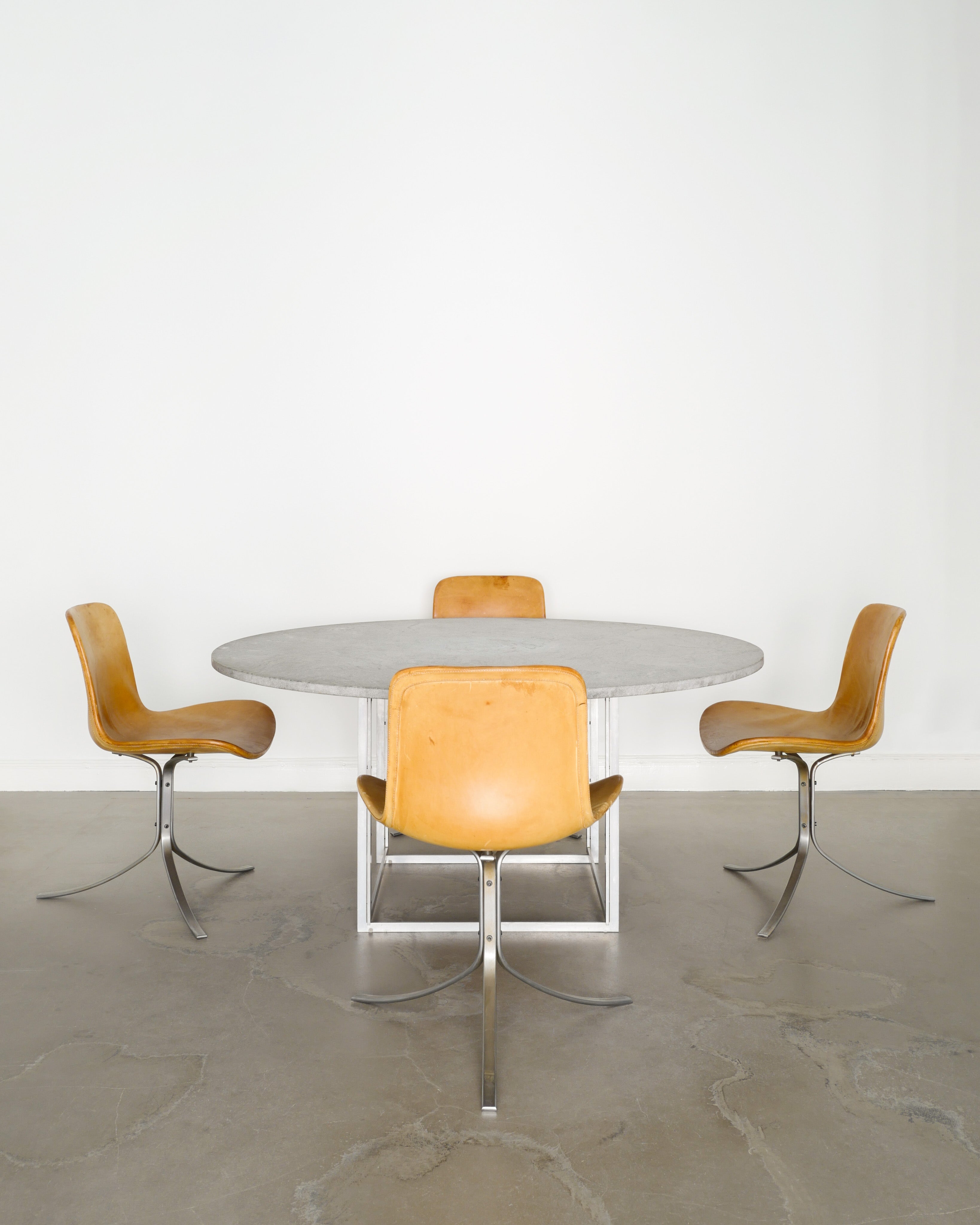 SET OF 4 POUL KJAERHOLM PK-9 CHAIRS, 1990s