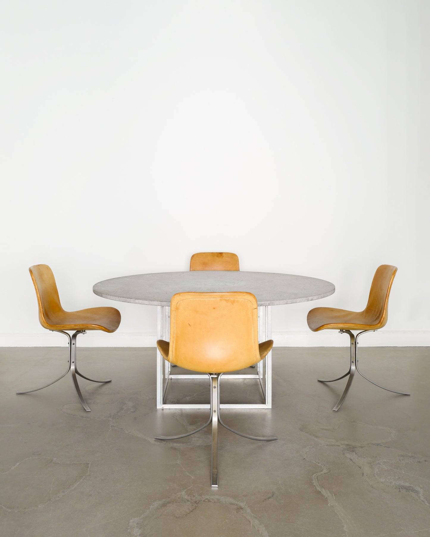 SET OF 4 POUL KJAERHOLM PK-9 CHAIRS, 1990s