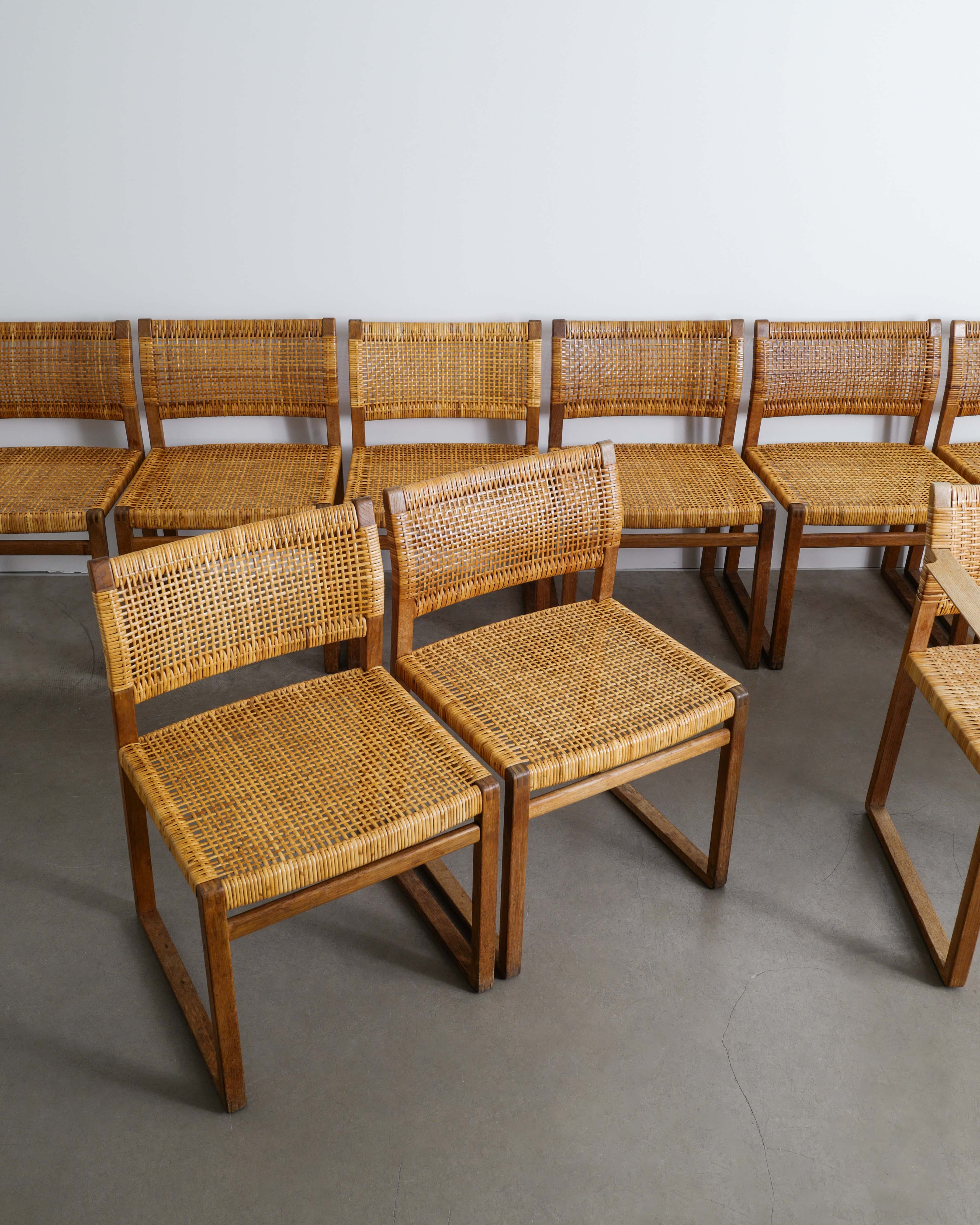 BØRGE MOGENSEN DINING CHAIRS, 1960s