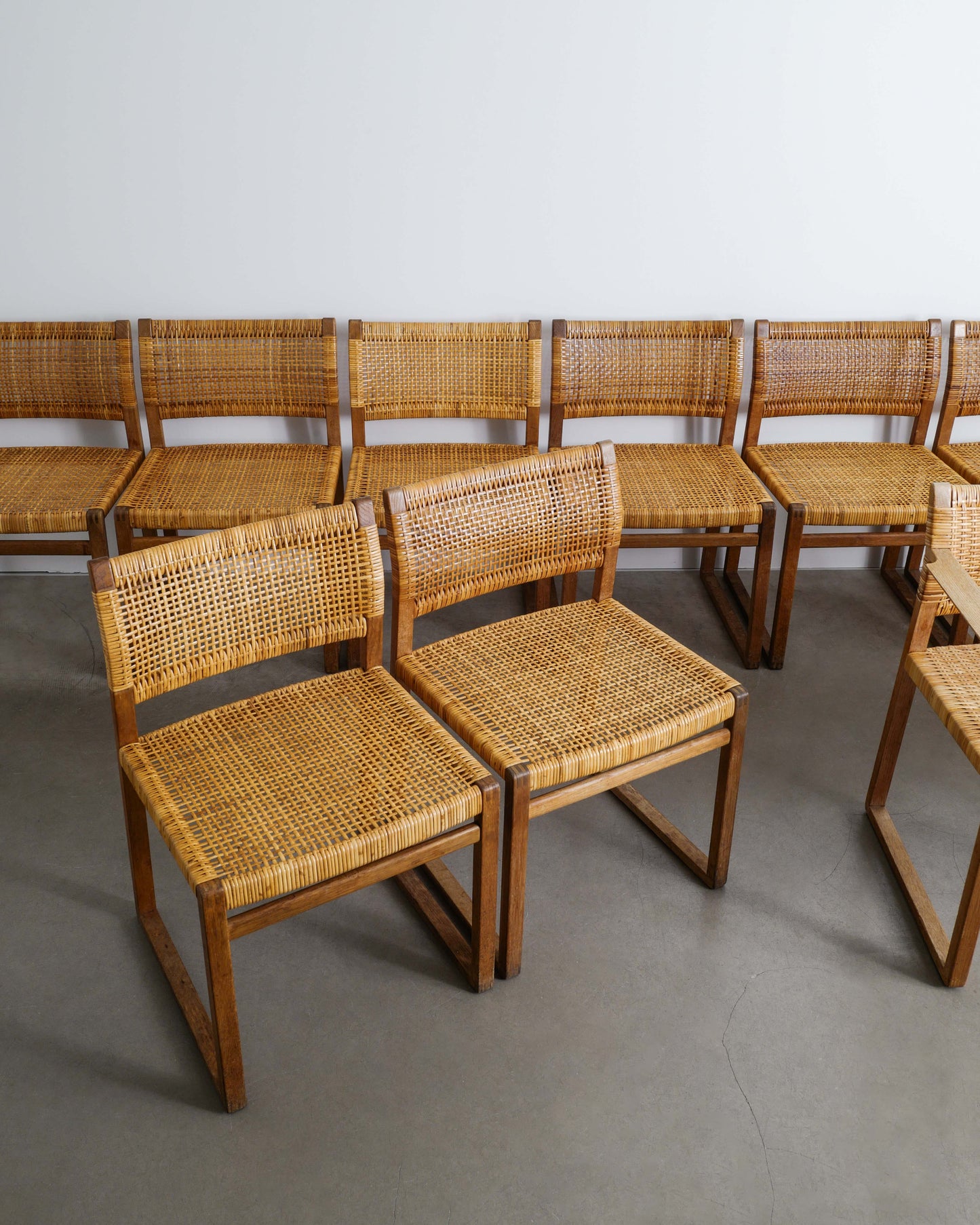 BØRGE MOGENSEN DINING CHAIRS, 1960s