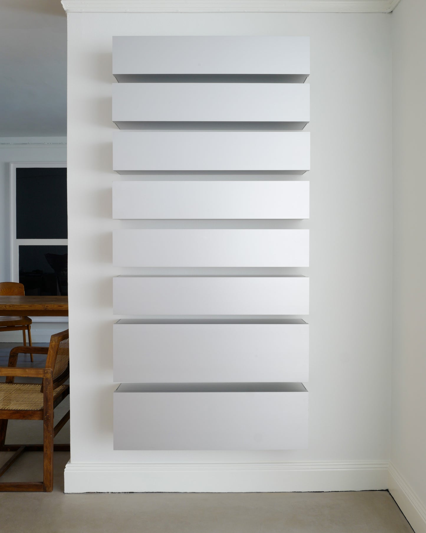 SHIGERU UCHIDA ALUMINUM SHELVES, 1990s