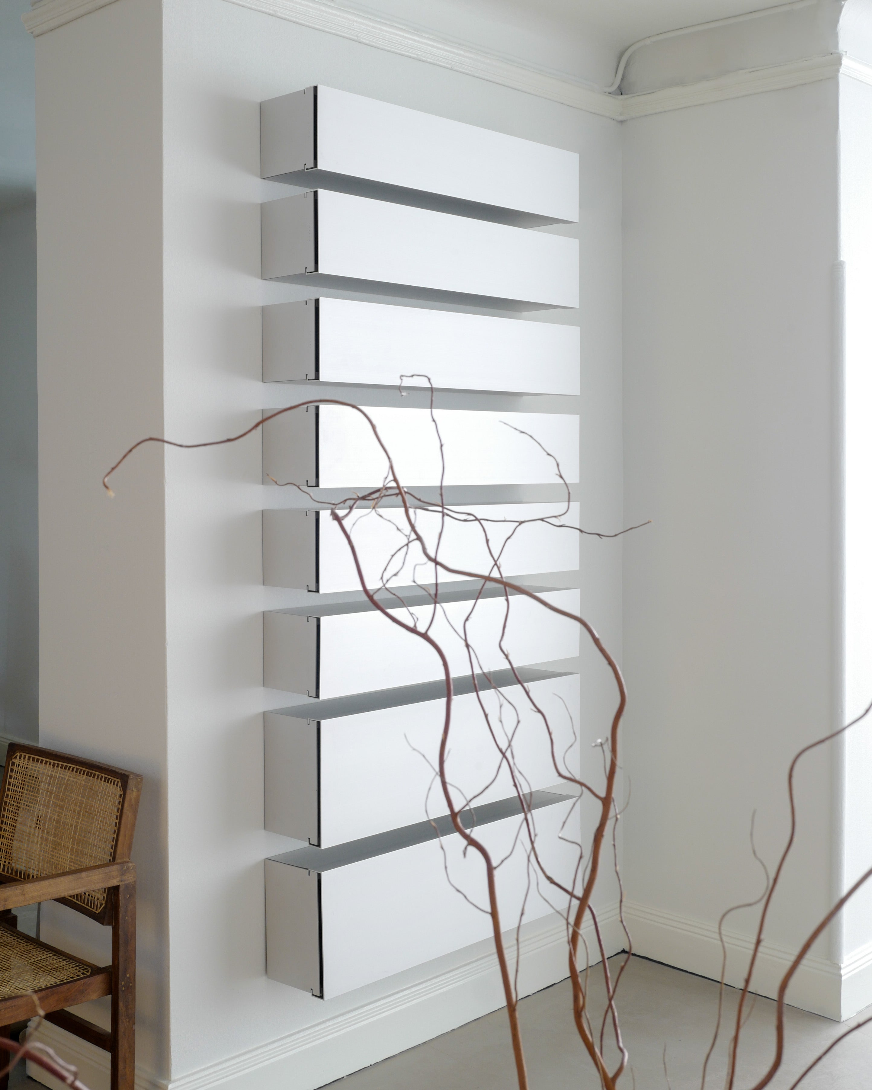 SHIGERU UCHIDA ALUMINUM SHELVES, 1990s