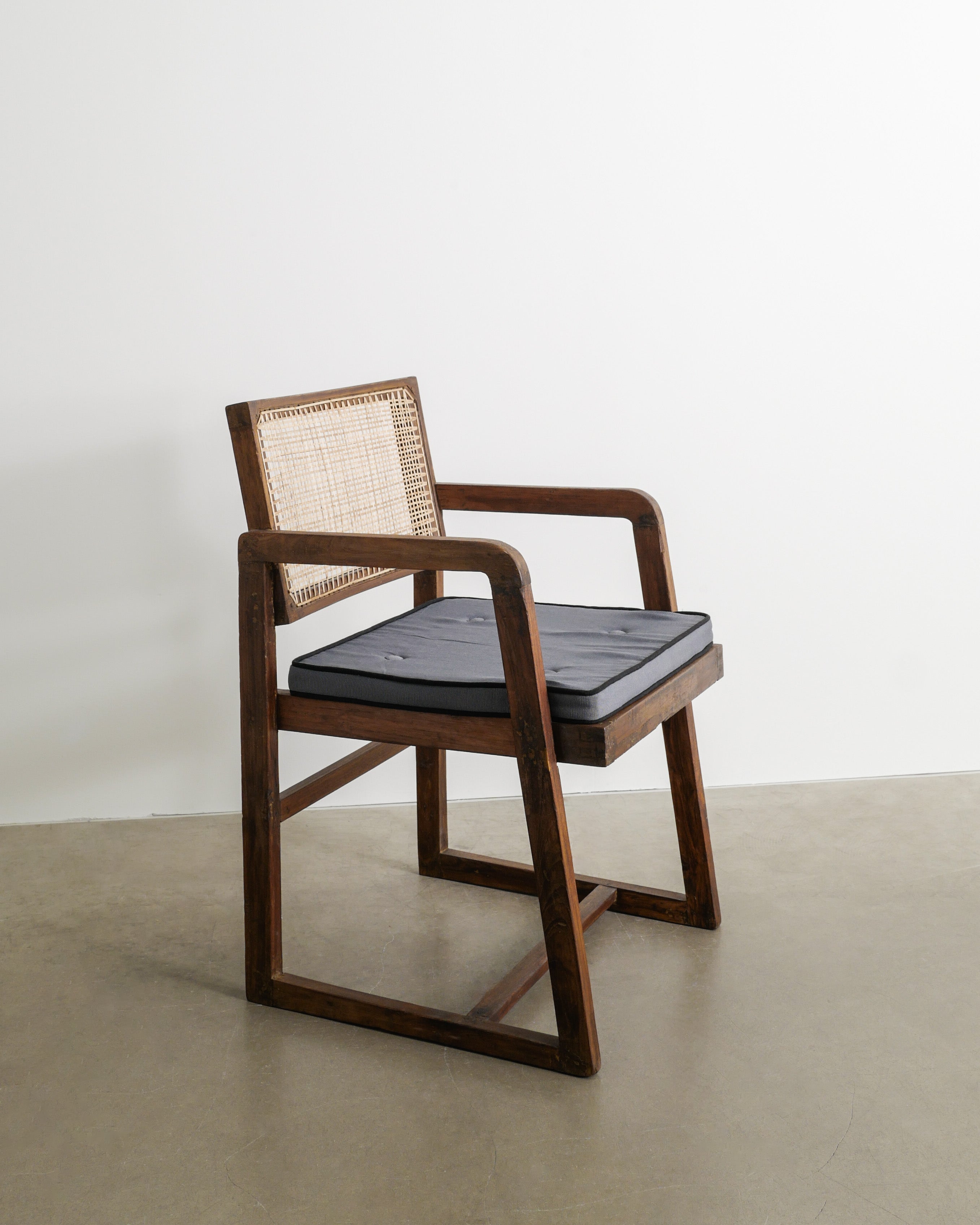 PIERRE JEANNERET BOX CHAIR, 1950s