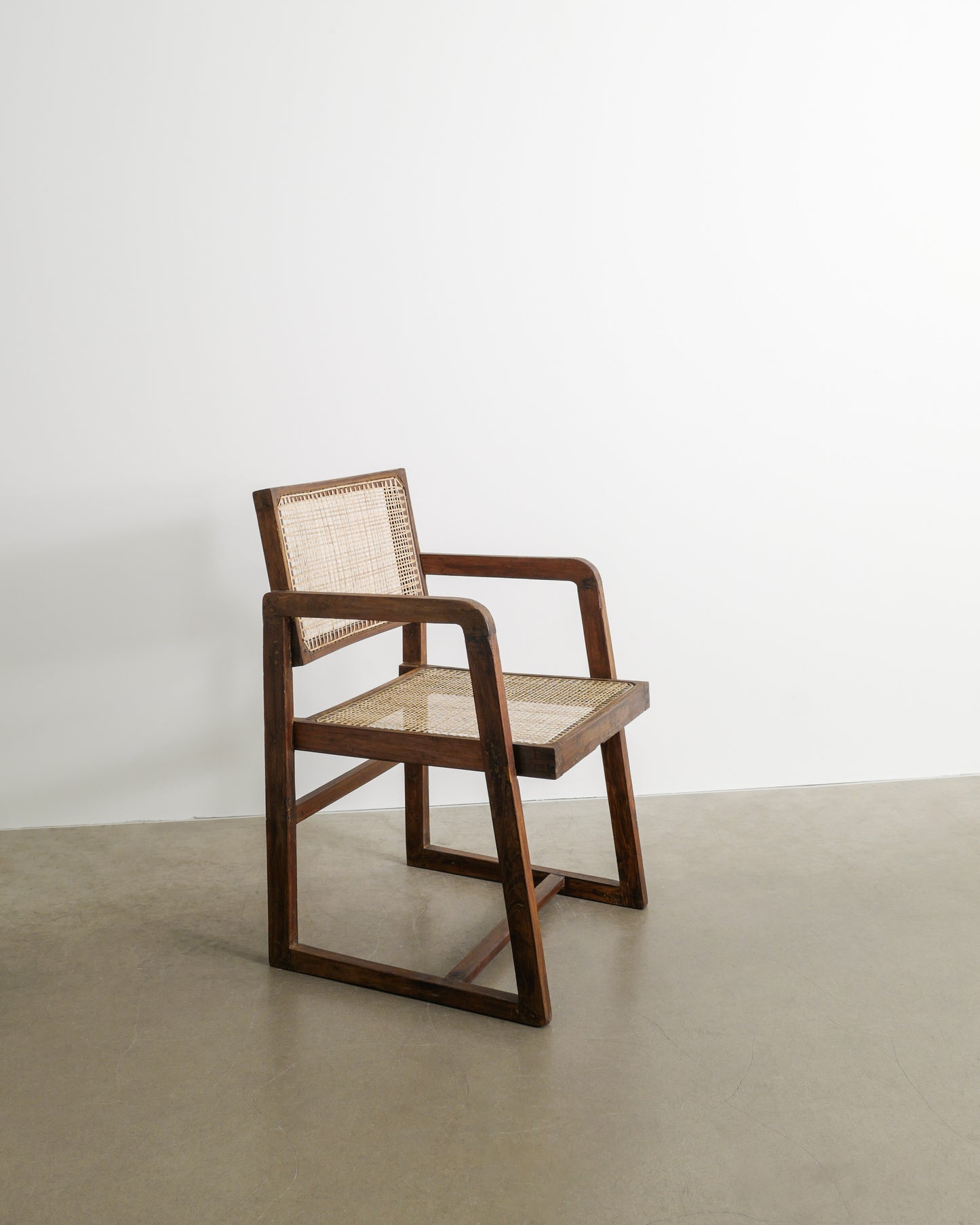 PIERRE JEANNERET BOX CHAIR, 1950s