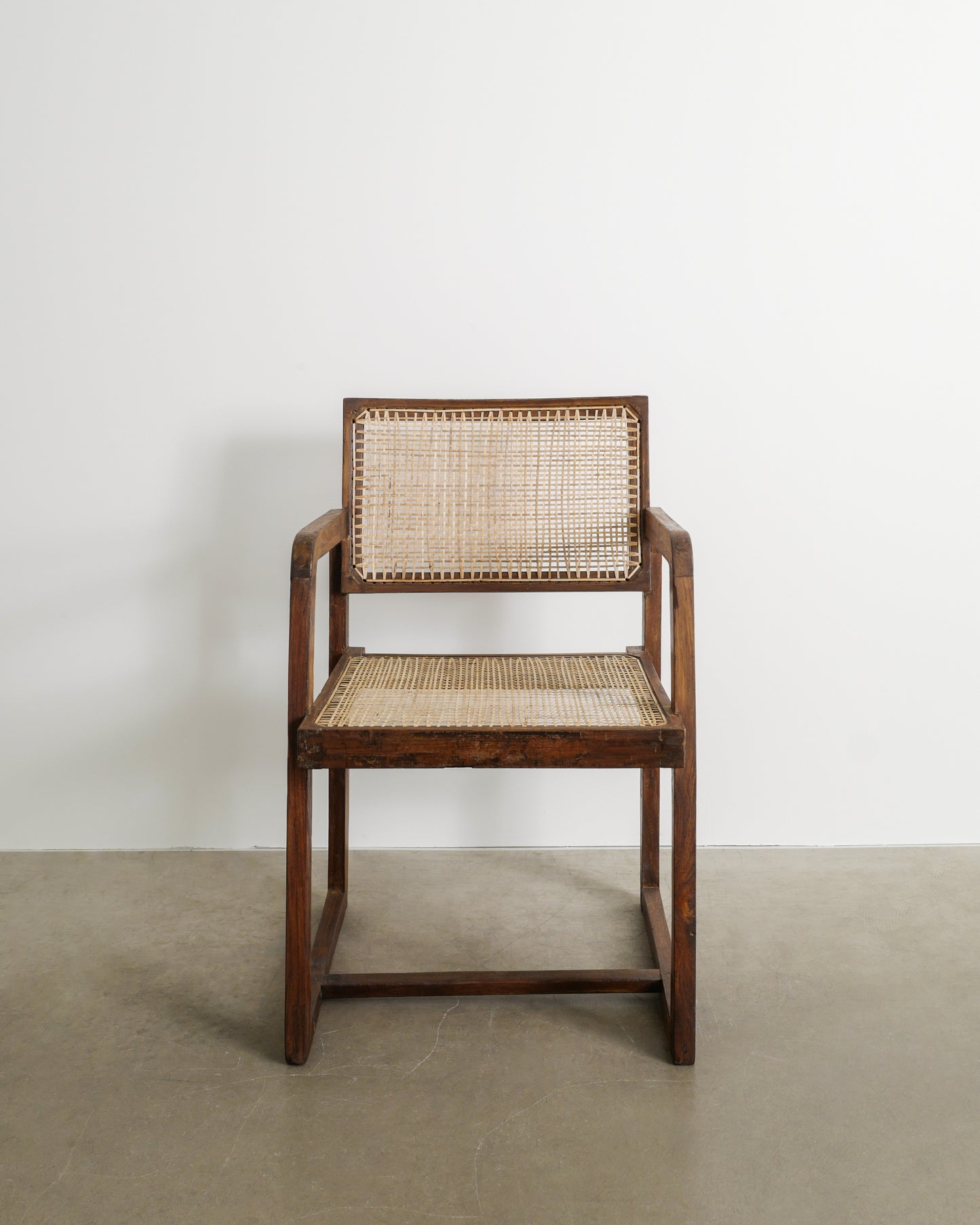 PIERRE JEANNERET BOX CHAIR, 1950s