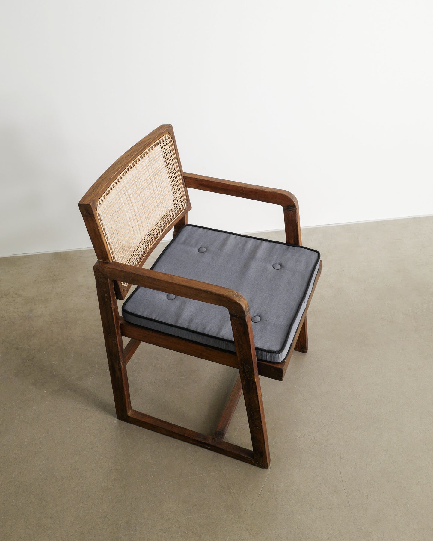PIERRE JEANNERET BOX CHAIR, 1950s