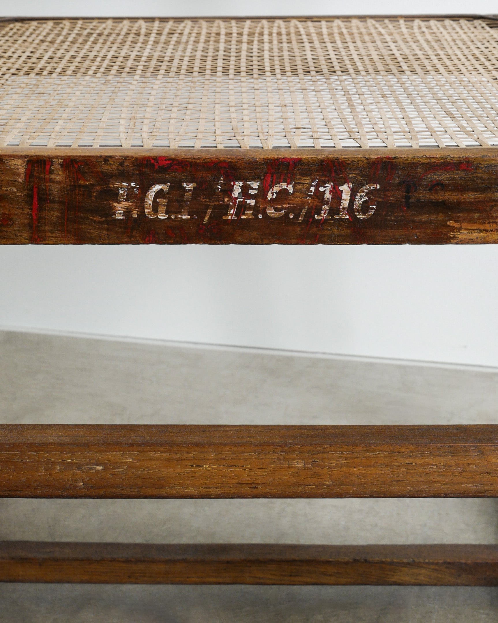 PIERRE JEANNERET BOX CHAIR, 1950s