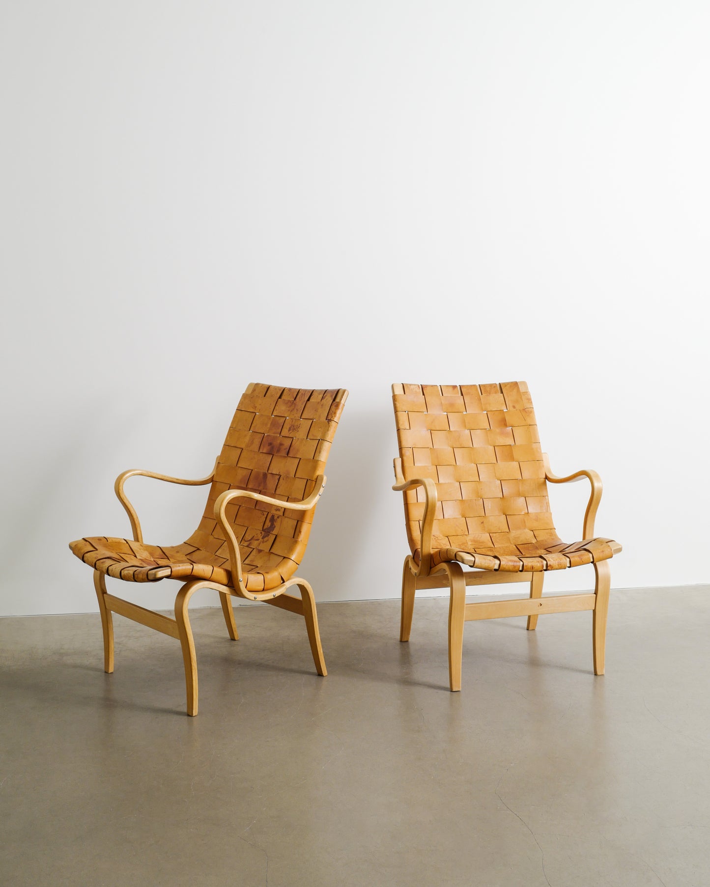 BRUNO MATHSSON "EVA" ARMCHAIRS, 1973