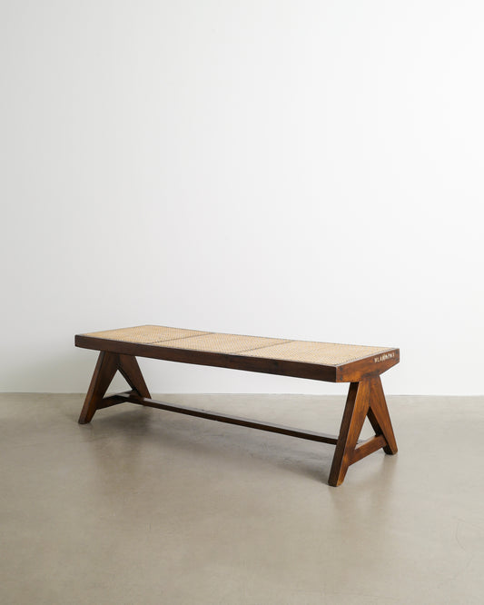PIERRE JEANNERET TEAK BENCH, 1950s