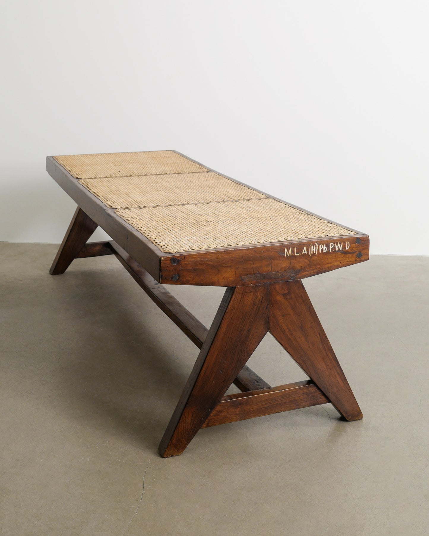 PIERRE JEANNERET TEAK BENCH, 1950s