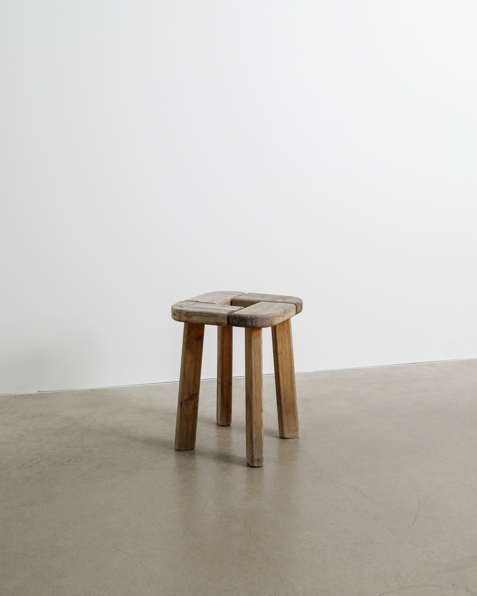 SWEDISH WOODEN STOOL IN PINE, 1940s