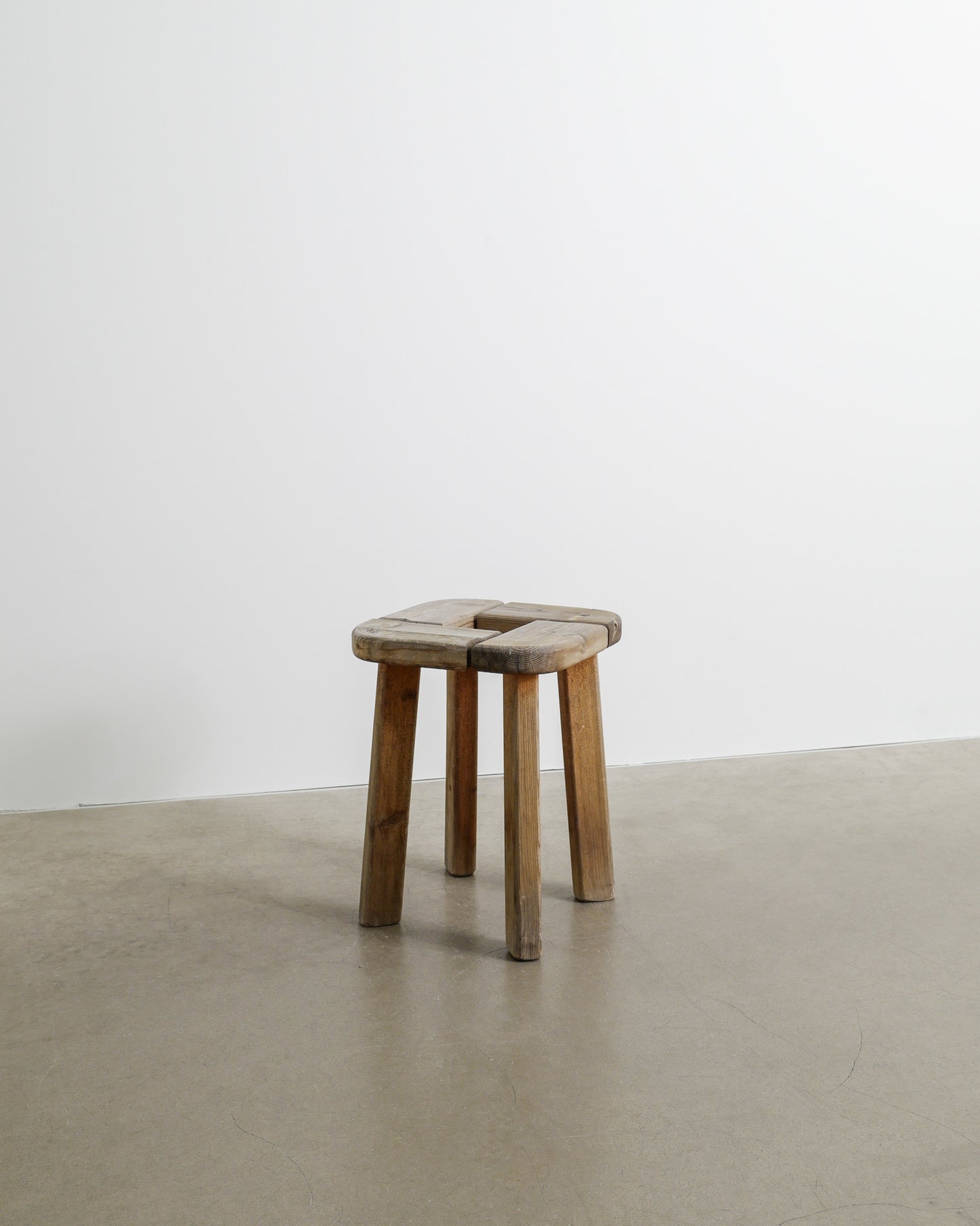 SWEDISH WOODEN STOOL IN PINE, 1940s