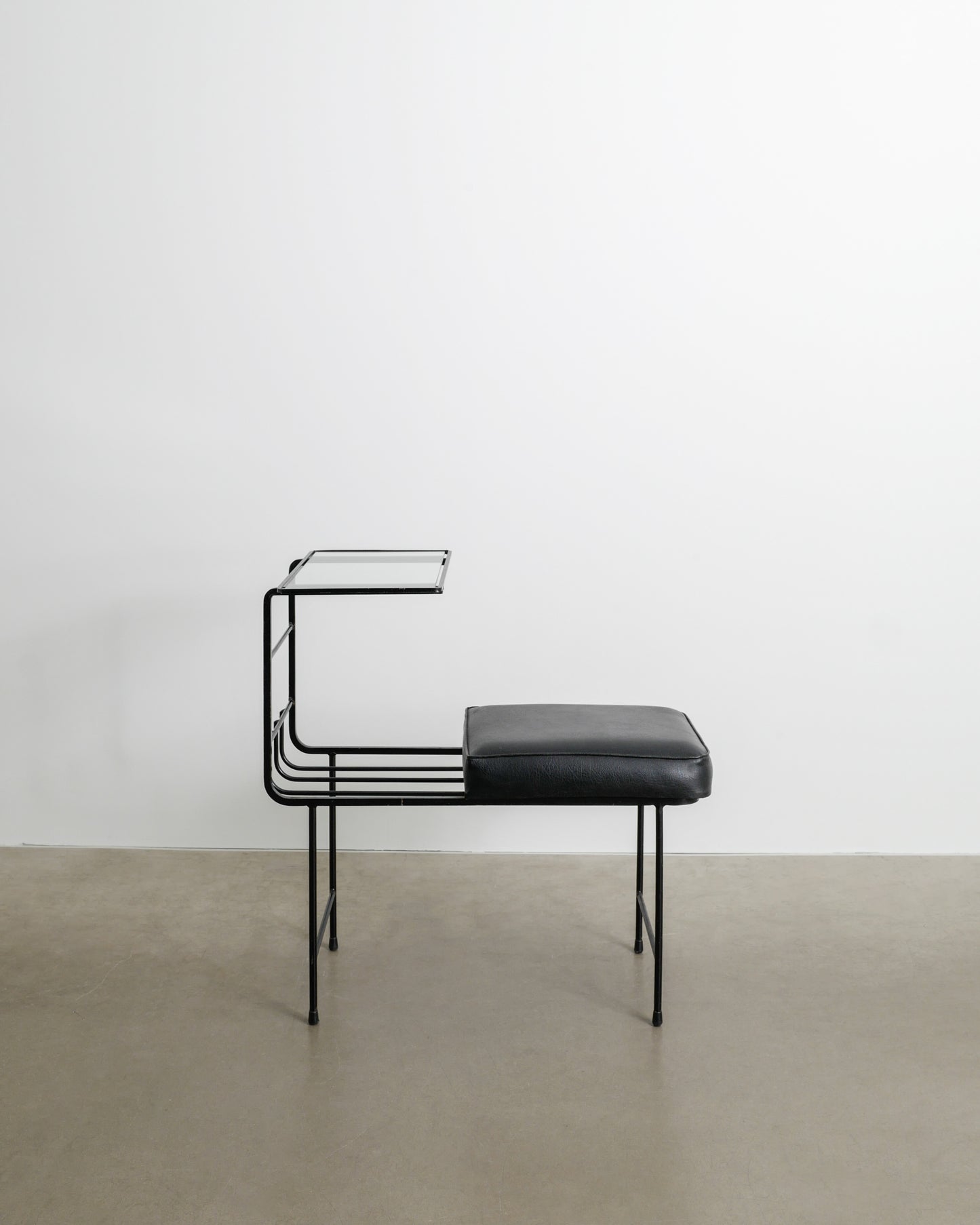 MATHIEU MATÉGOT CONSOLE BENCH, 1950s