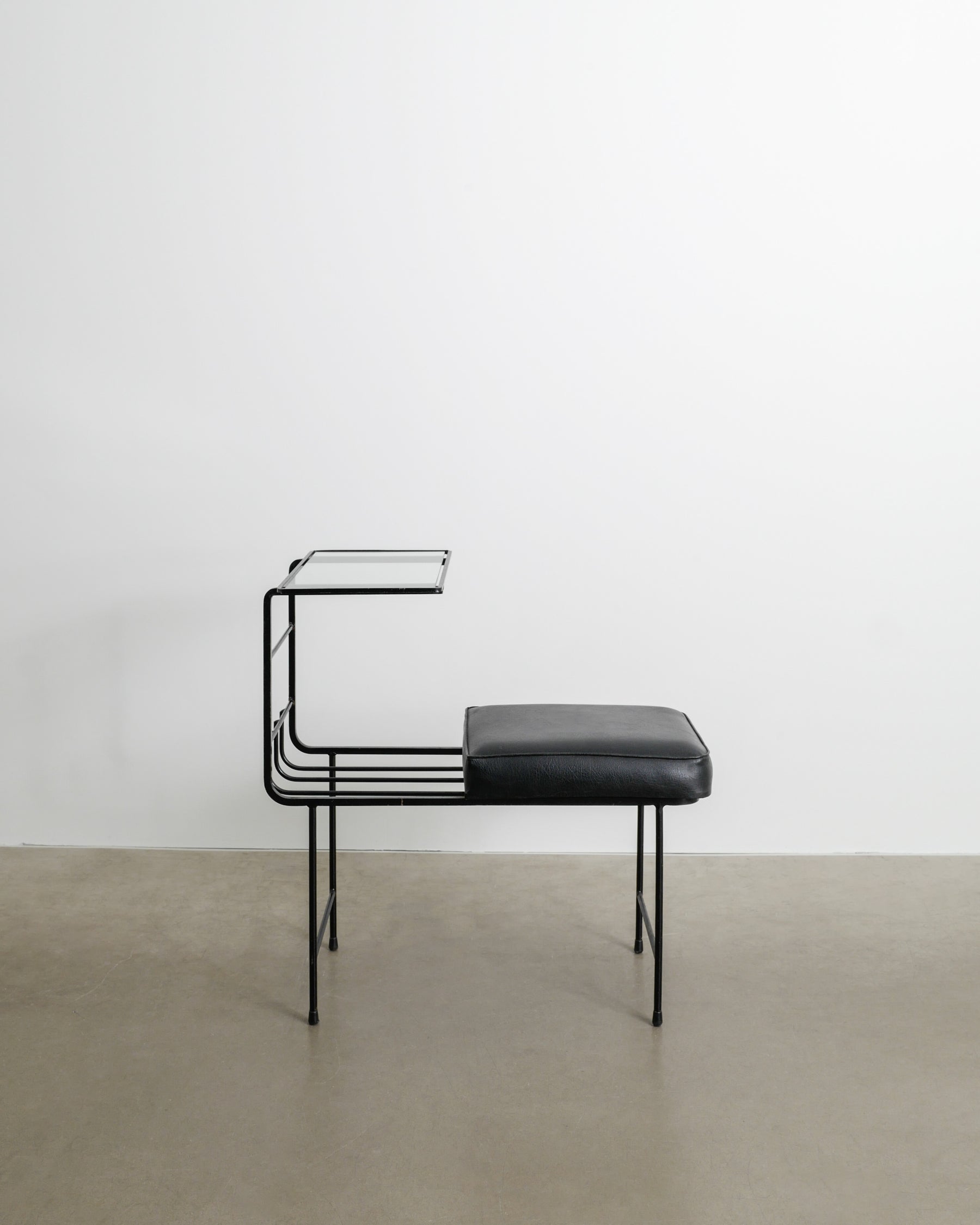MATHIEU MATÉGOT CONSOLE BENCH, 1950s