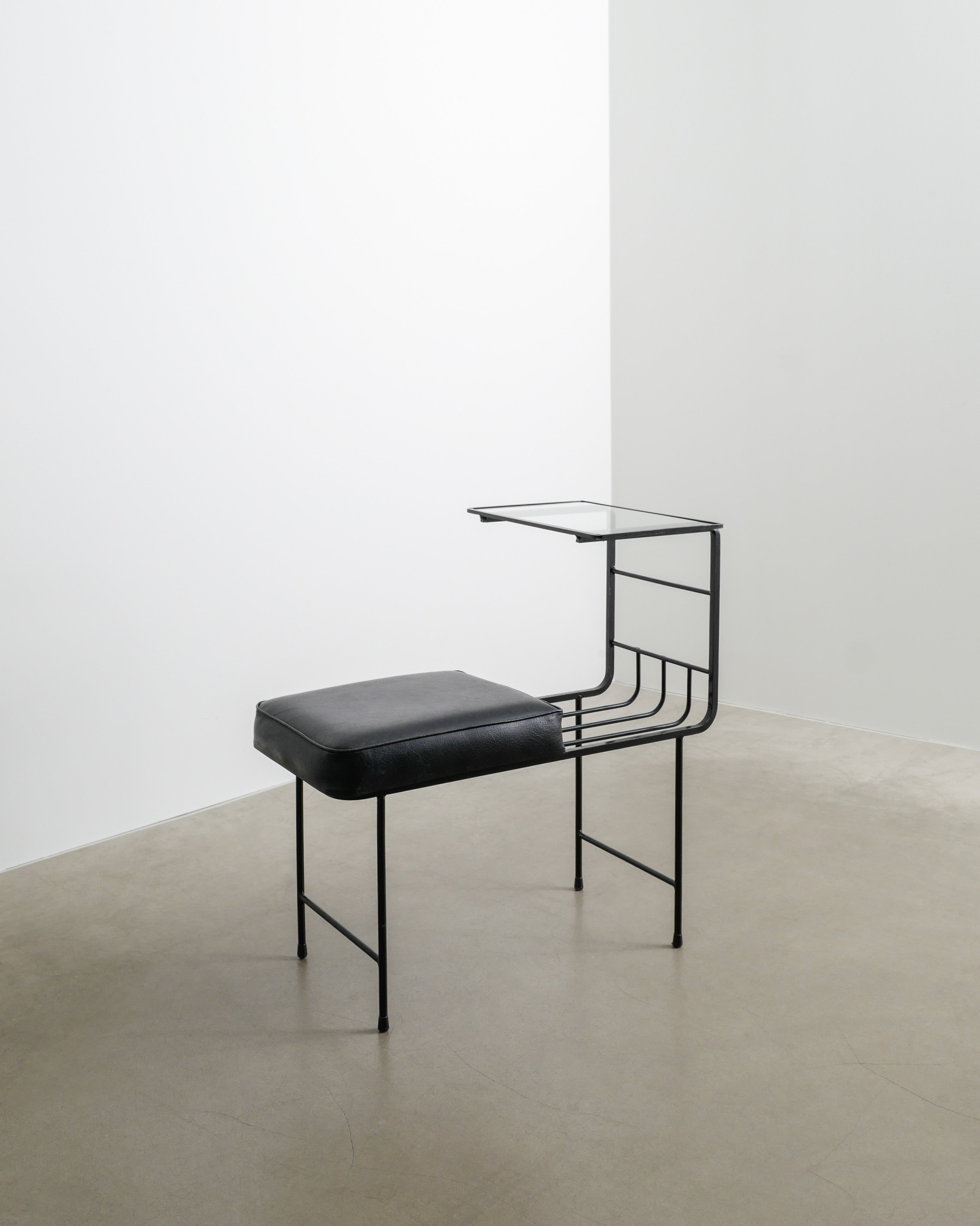 MATHIEU MATÉGOT CONSOLE BENCH, 1950s