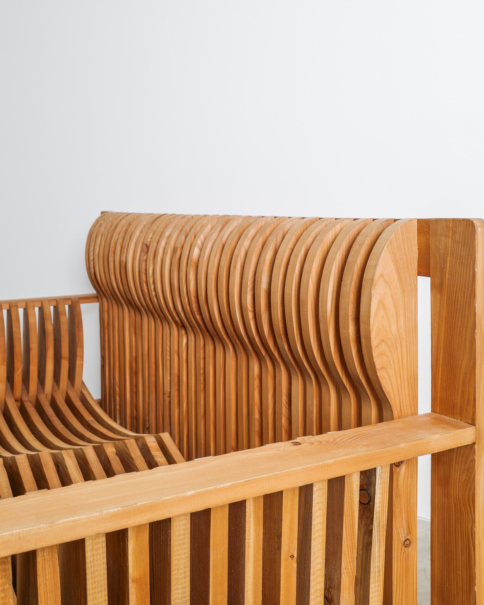 MARIO CEROLI PINE SOFA, 1970s