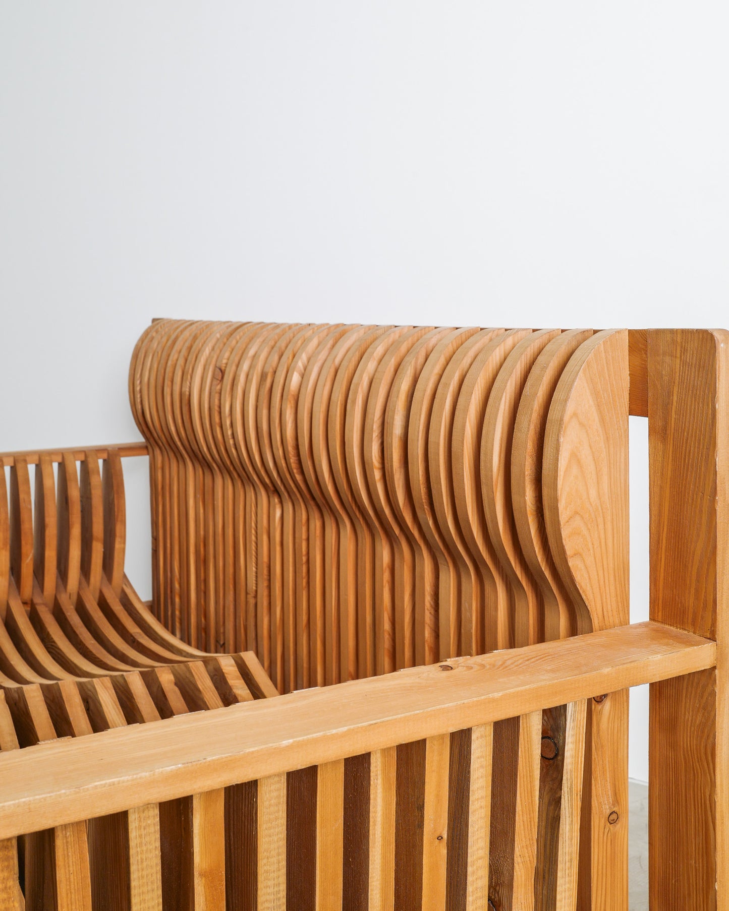 MARIO CEROLI PINE SOFA, 1970s
