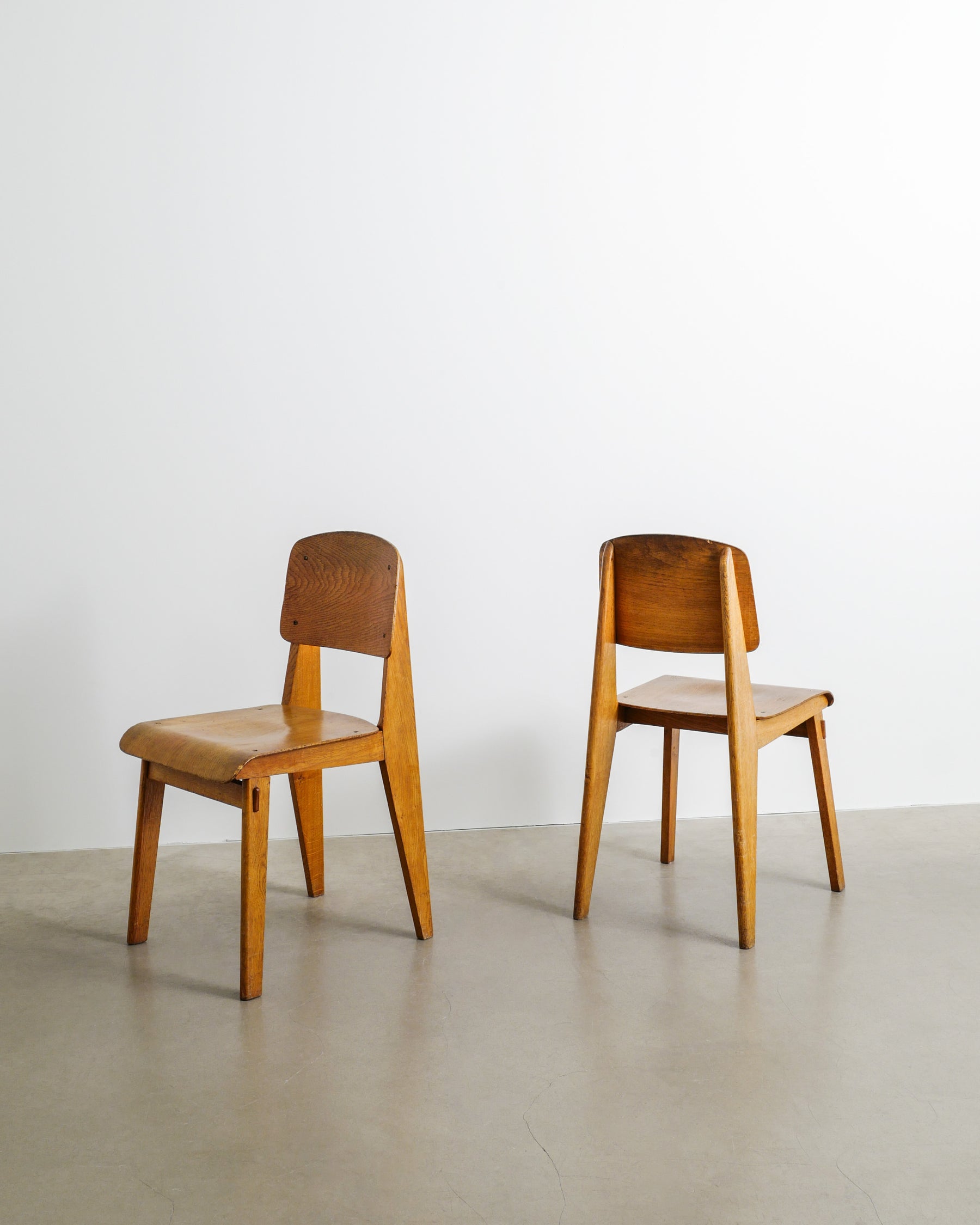 JEAN PROUVÈ "TOUT BOIS" CHAIRS, 1941