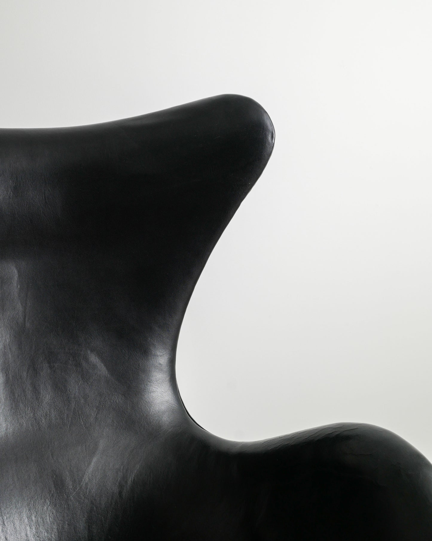 ARNE JACOBSEN BLACK "EGG CHAIR", 1960s