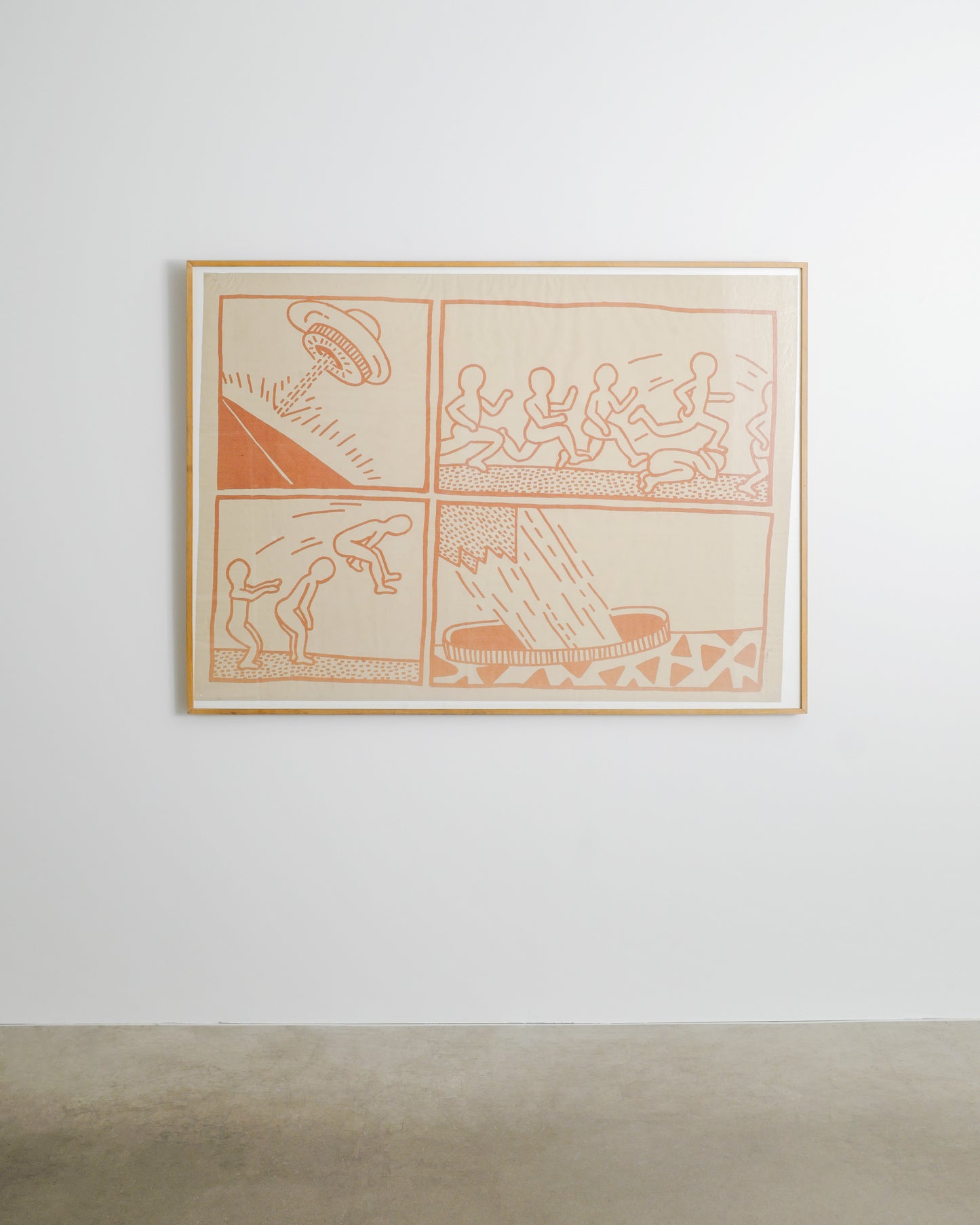 KEITH HARING "THE BLUEPRINT DRAWING", 1981