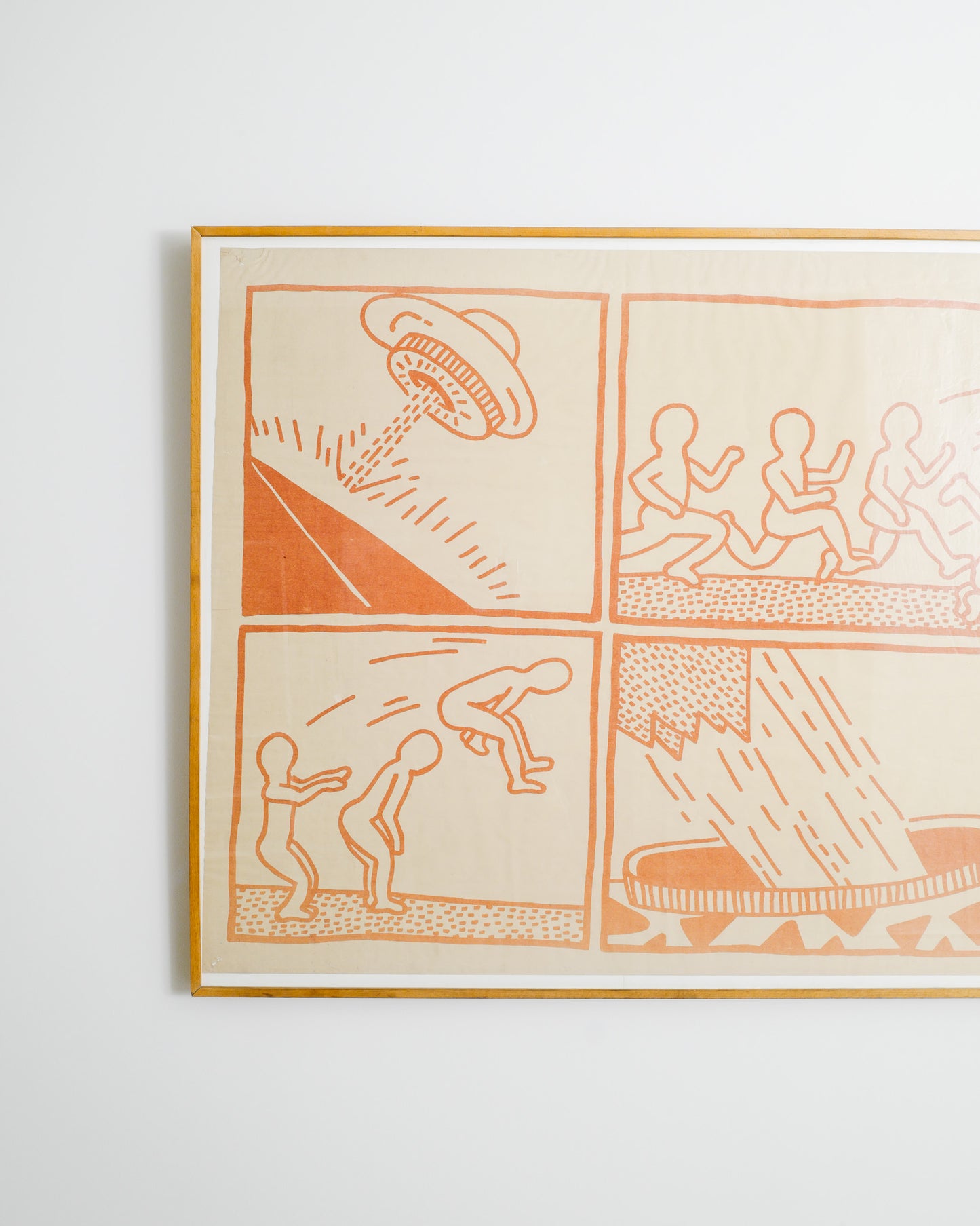 KEITH HARING "THE BLUEPRINT DRAWING", 1981