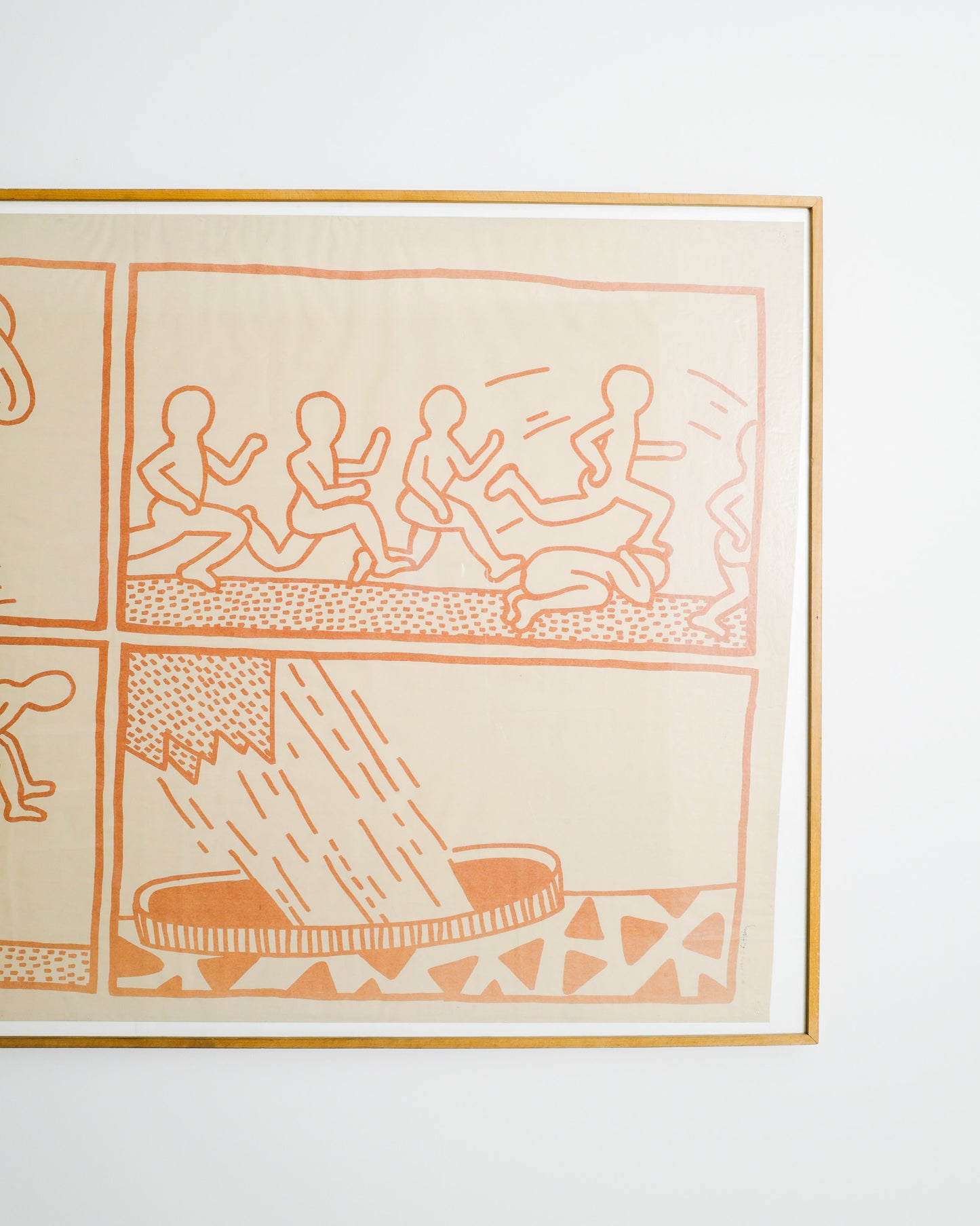 KEITH HARING "THE BLUEPRINT DRAWING", 1981