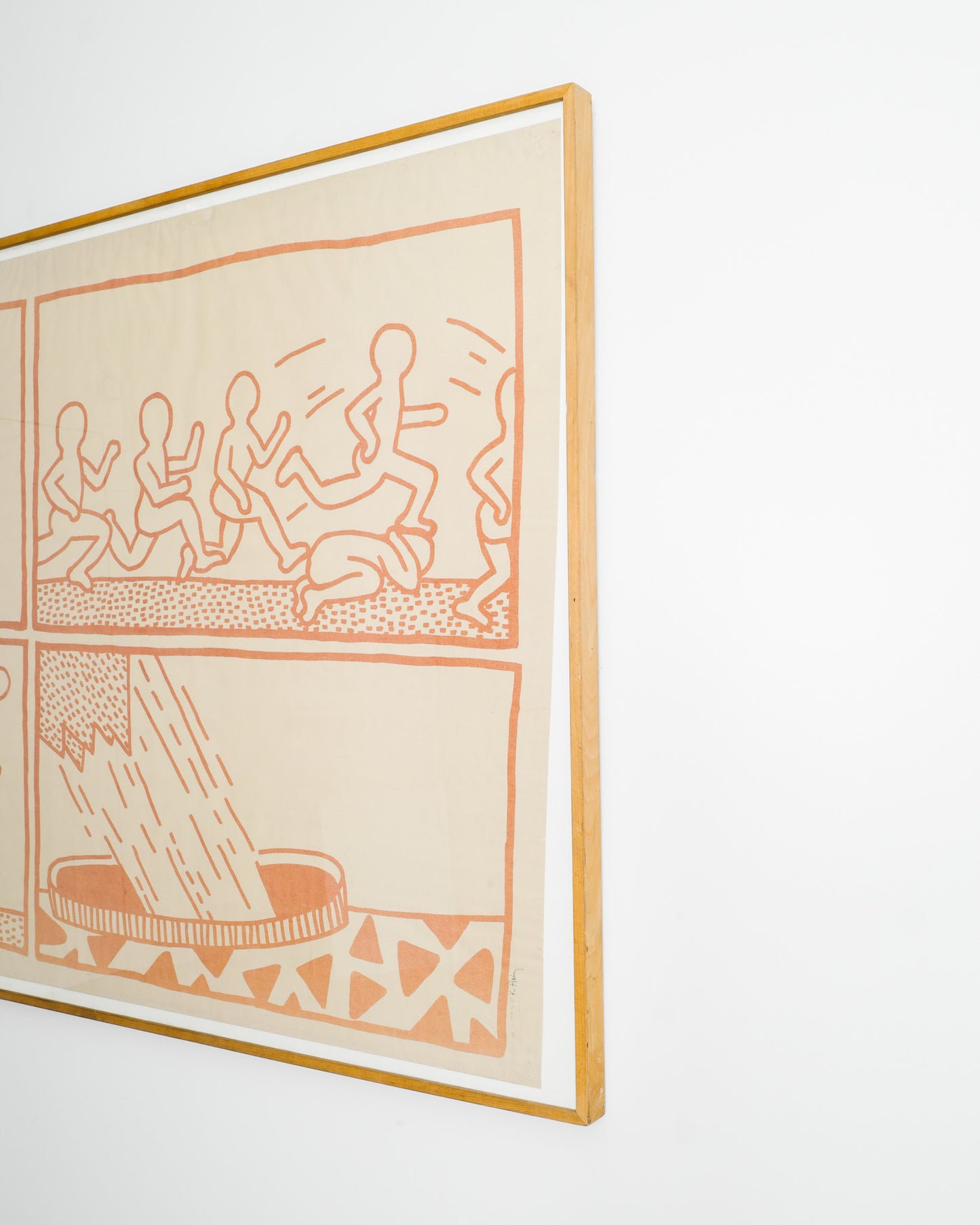 KEITH HARING "THE BLUEPRINT DRAWING", 1981
