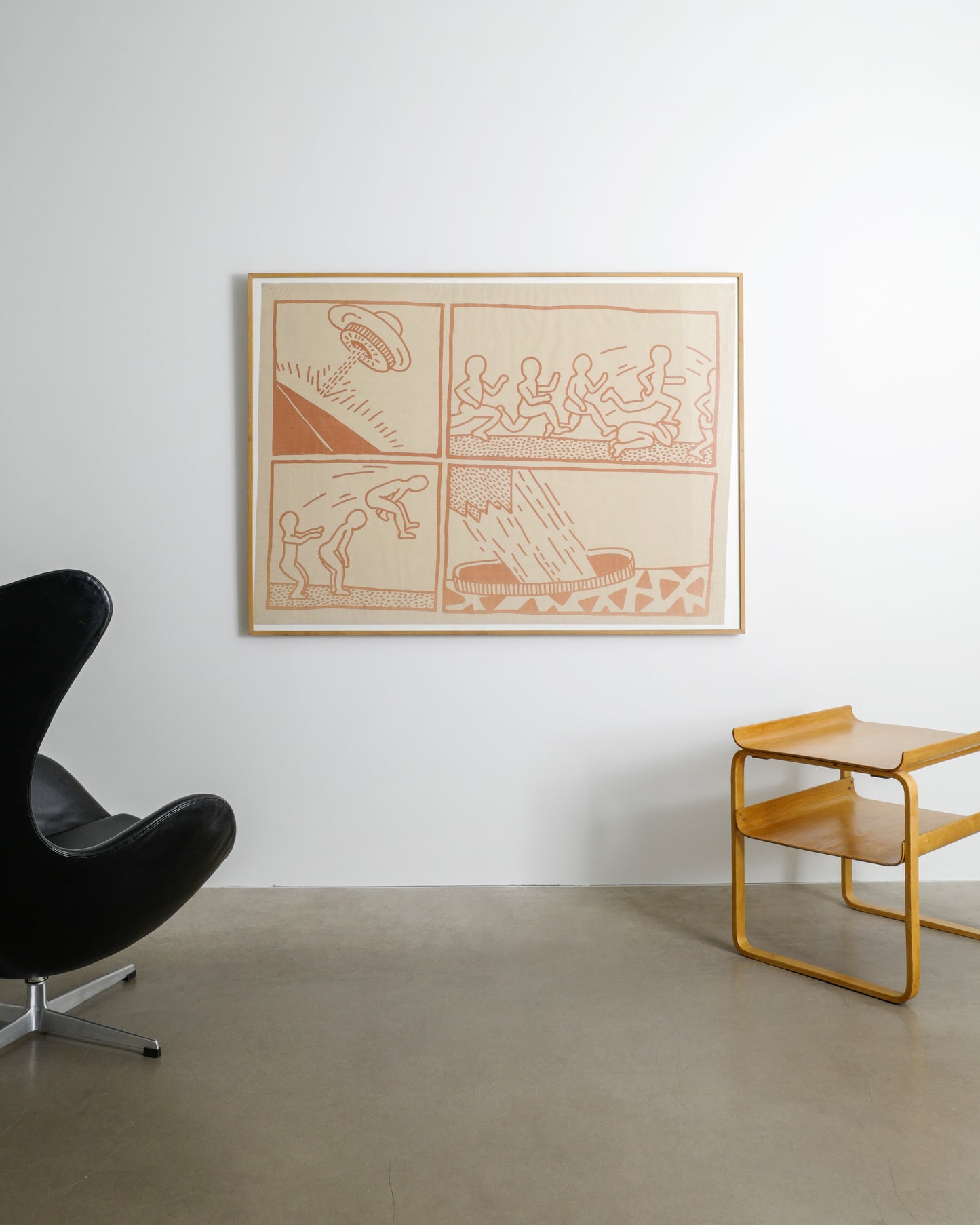 KEITH HARING "THE BLUEPRINT DRAWING", 1981