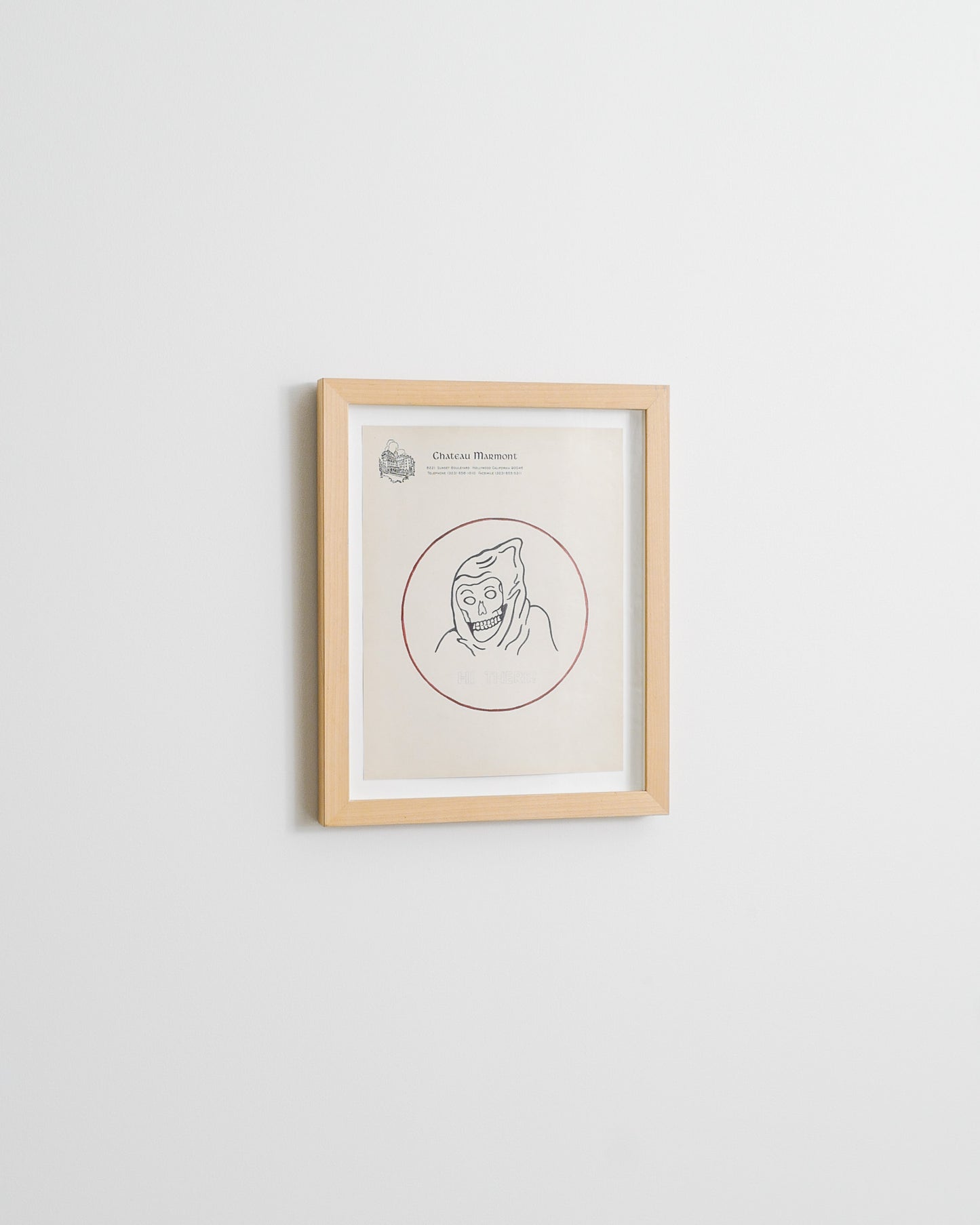 WES LANG "HI THERE" DRAWING, 2009