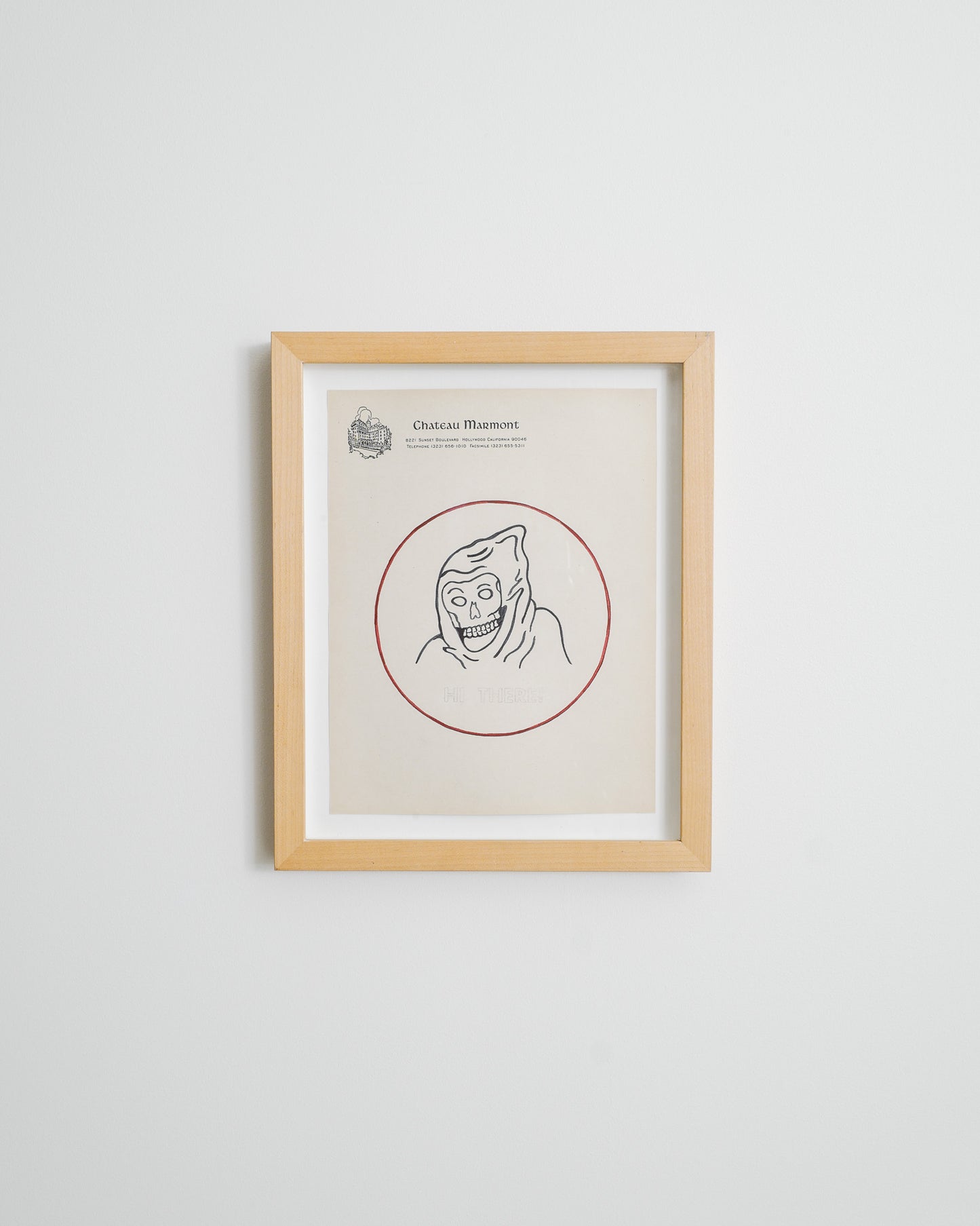 WES LANG "HI THERE" DRAWING, 2009
