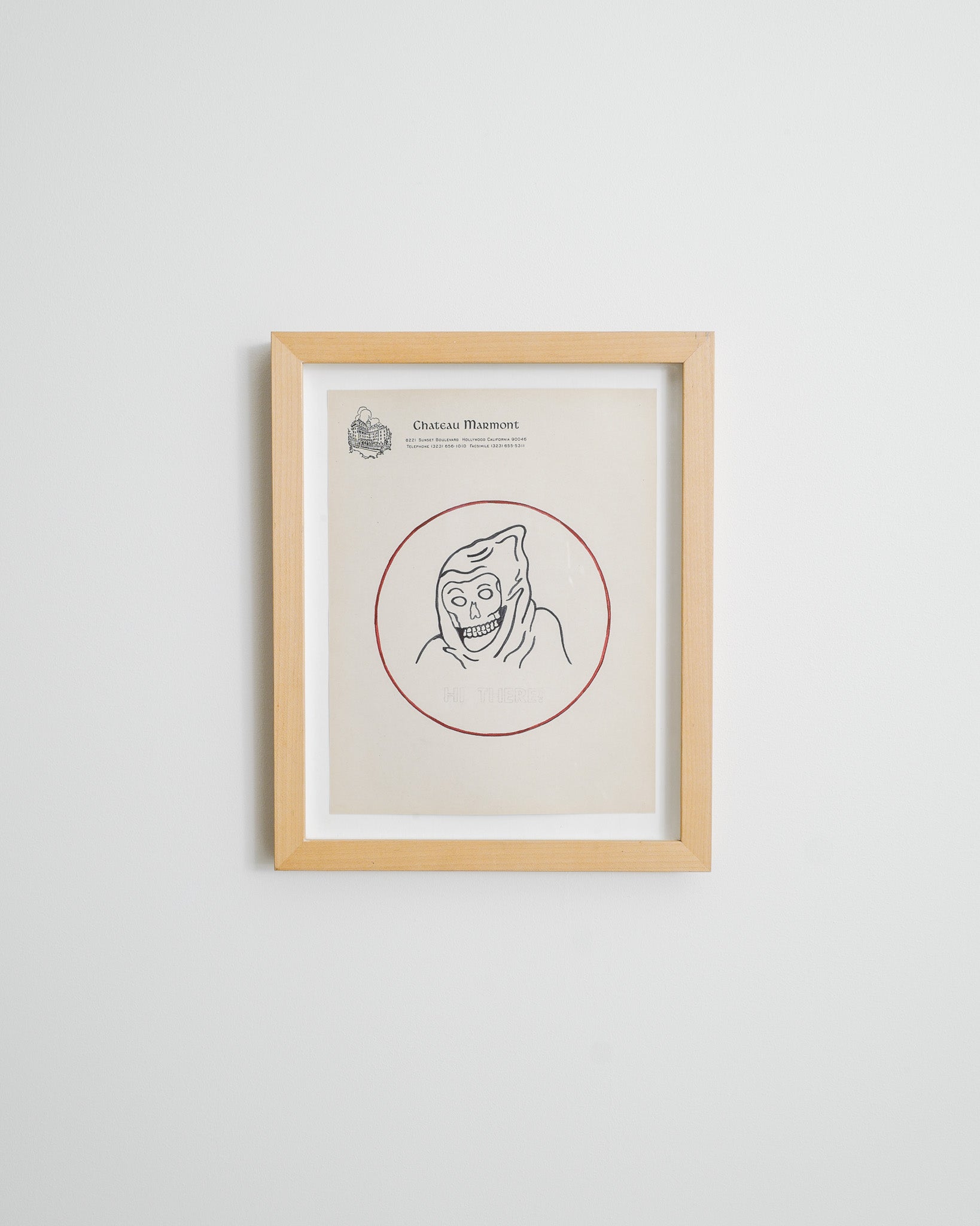 WES LANG "HI THERE" DRAWING, 2009