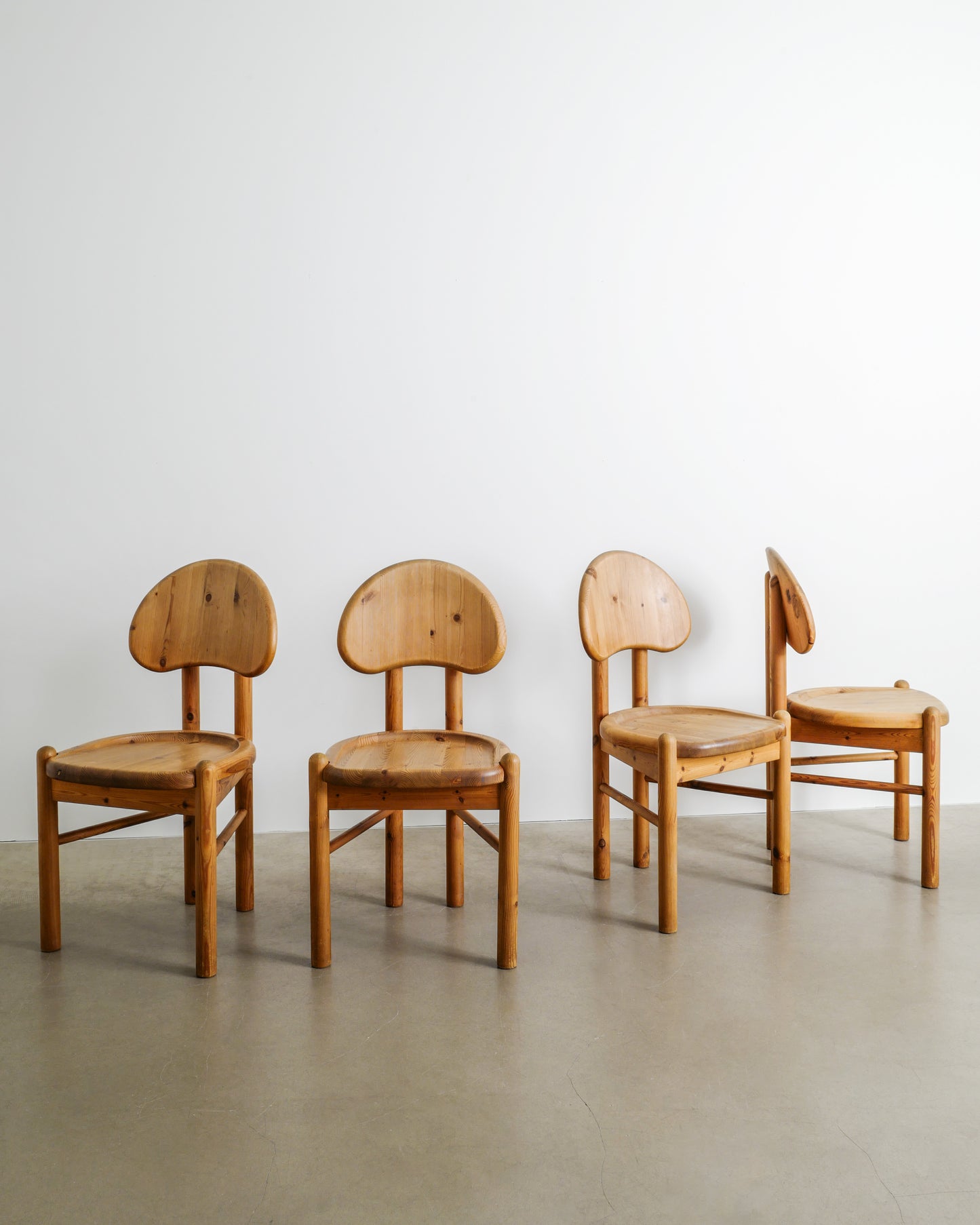 RAINER DAUMILLER PINE CHAIRS, 1970s