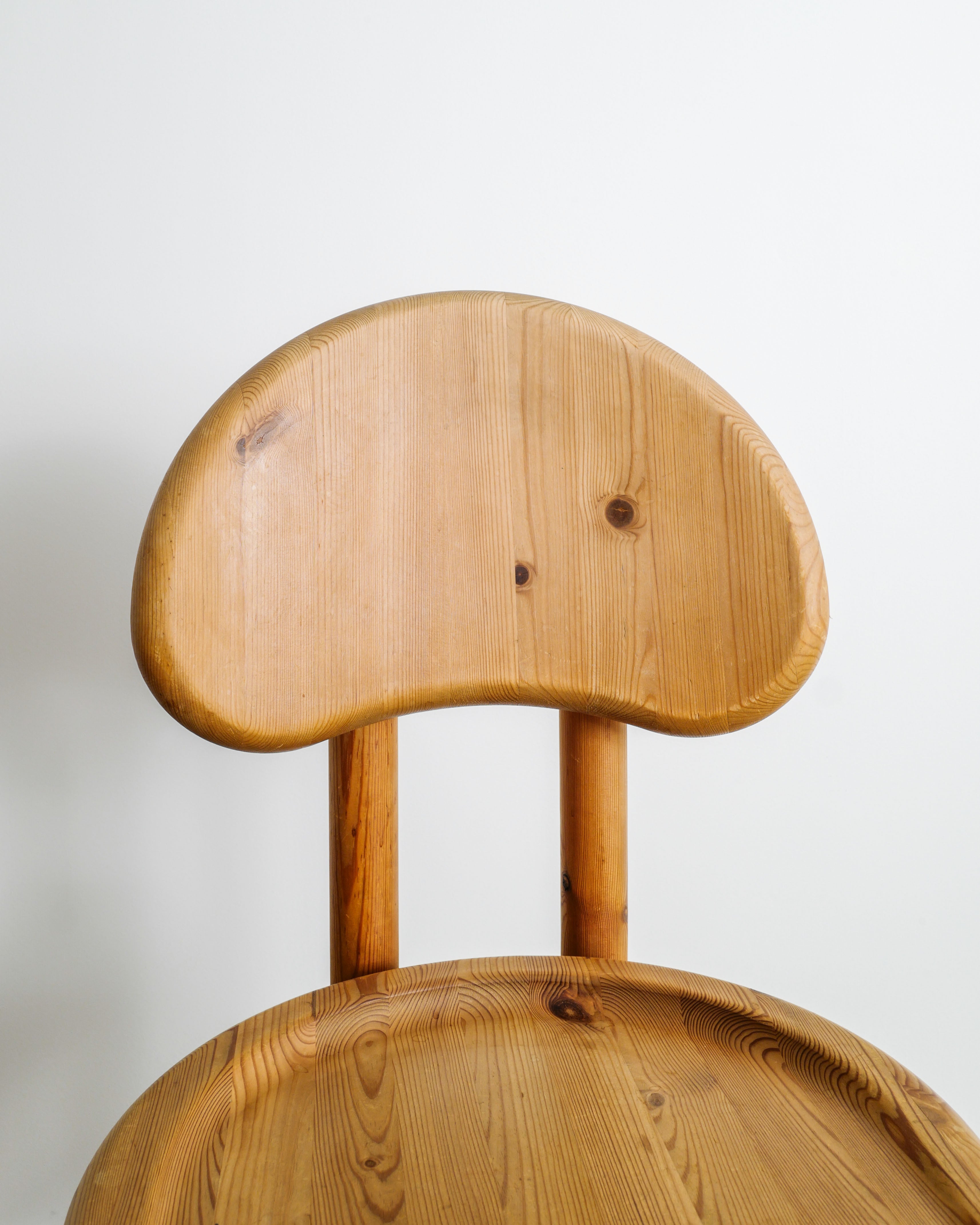 RAINER DAUMILLER PINE CHAIRS, 1970s
