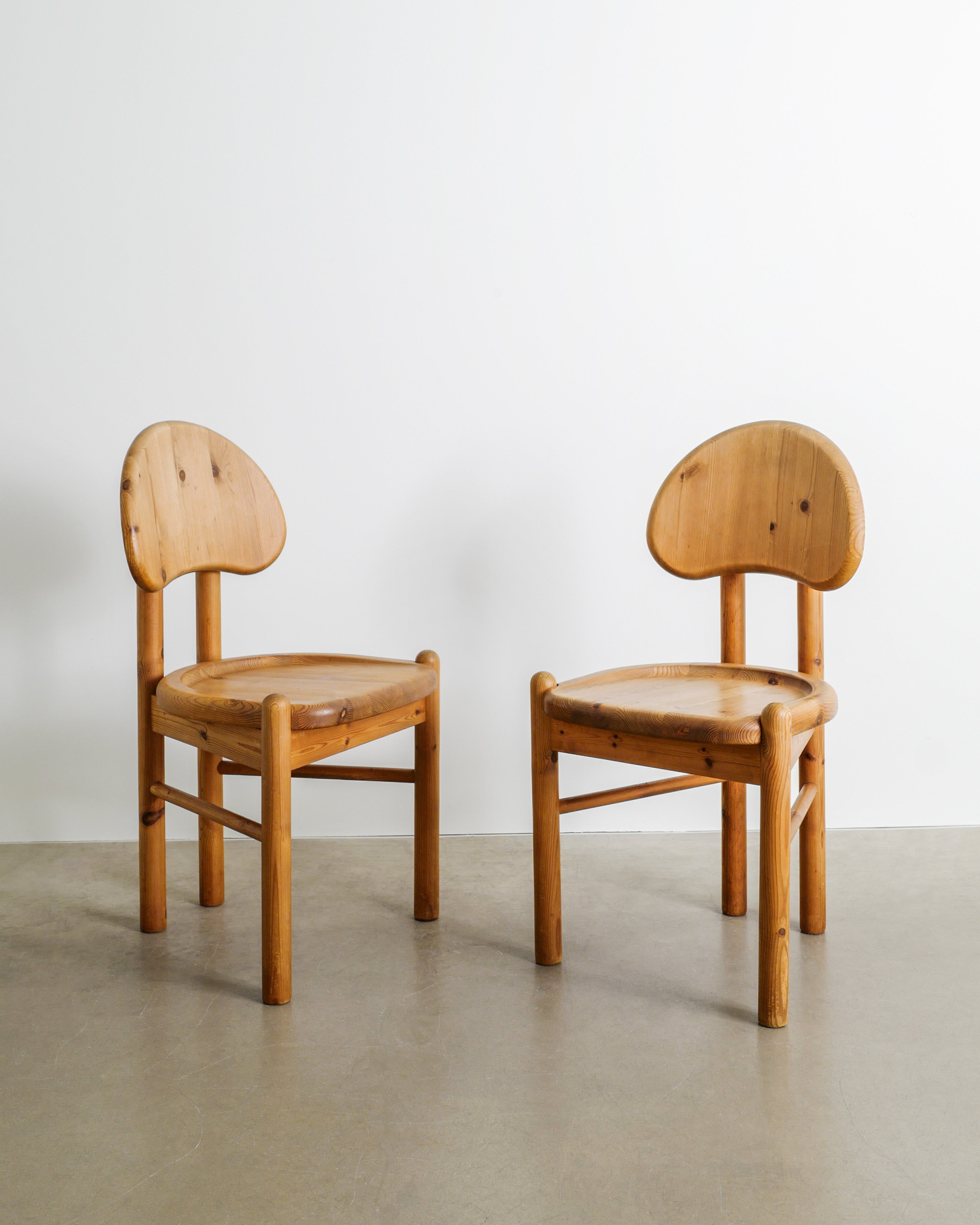 RAINER DAUMILLER PINE CHAIRS, 1970s