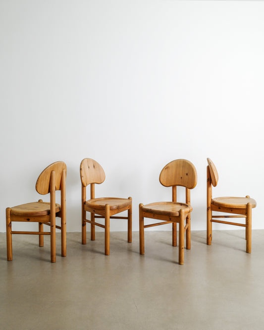 RAINER DAUMILLER PINE CHAIRS, 1970s